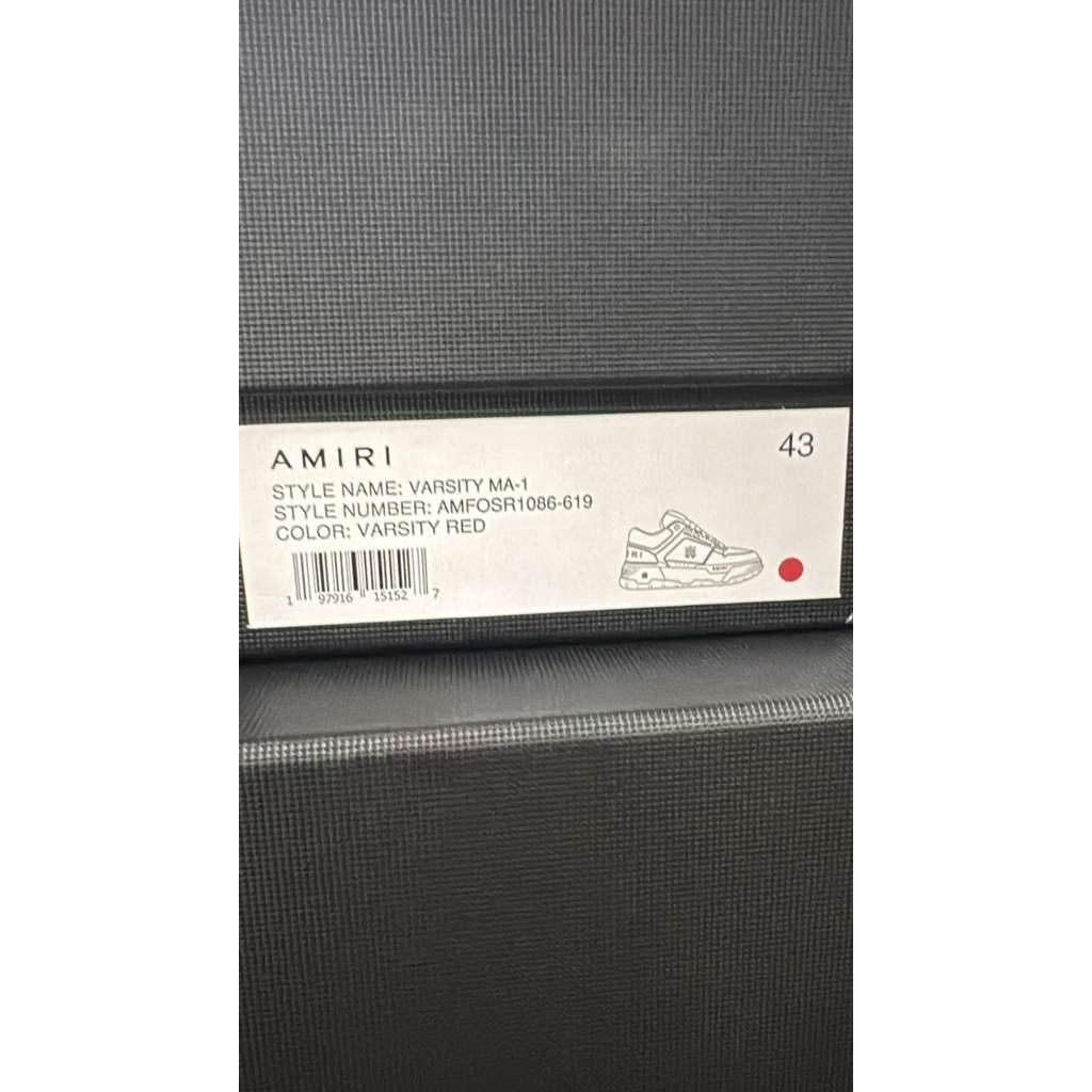 Amiri o1rshd1 Q:4 / Varsity MA-1 Sneakers in Red Size US 10 / EU 43 - 20 Thumbnail