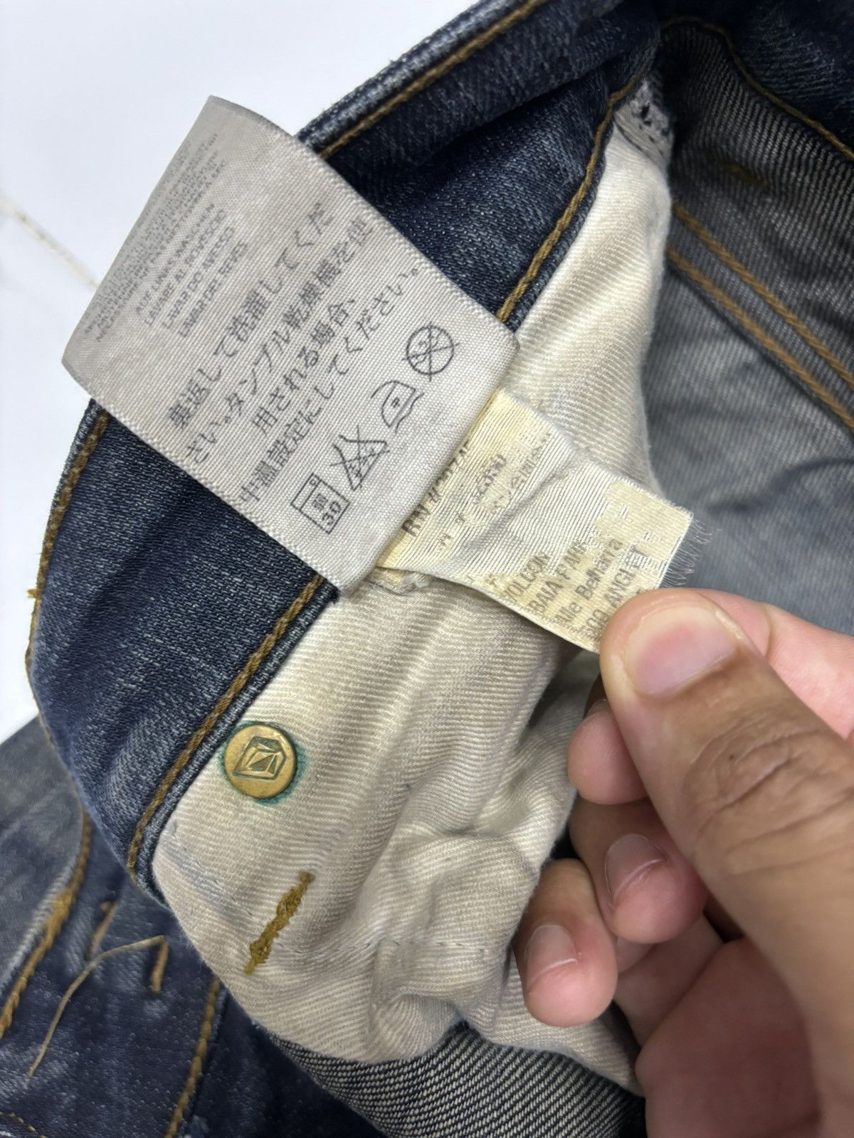 Affliction × Vintage × Volcom 🔥VINTAGE VOLCOM MODERN TAPERER DISTRESS DENIM JEANS Size US 28 / EU 44 - 11 Thumbnail