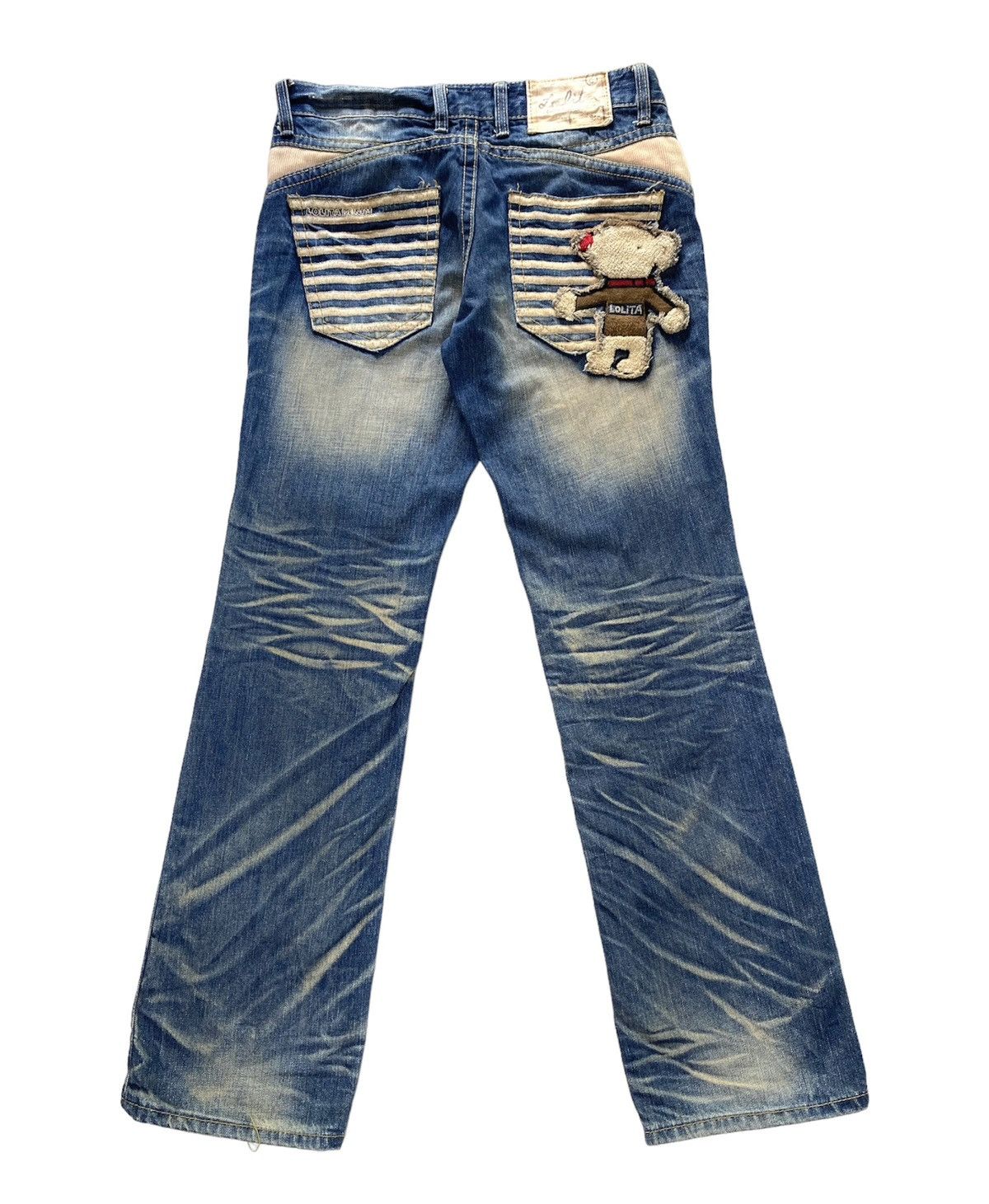 Image of Distressed Denim x Jean Mudwash Lolita Jeans X Yoshitomo Nara in Blue, Men's (Size 30)