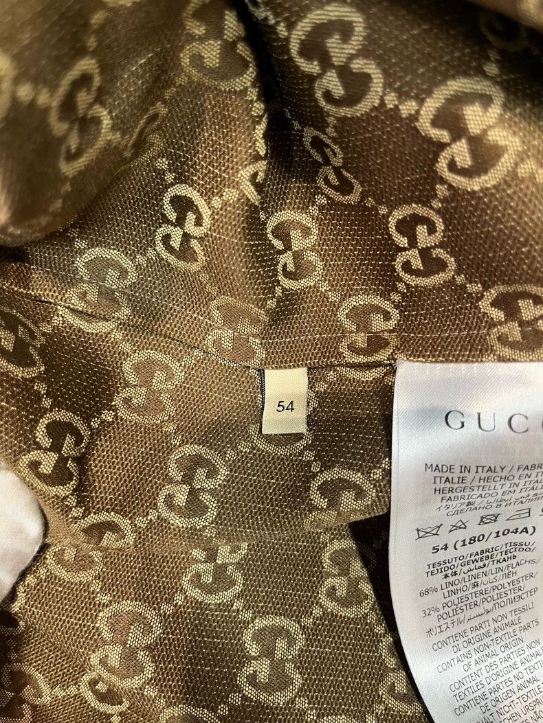 Gucci Gucci Classic double G printed shirt Size US L / EU 52-54 / 3 - 4 Thumbnail