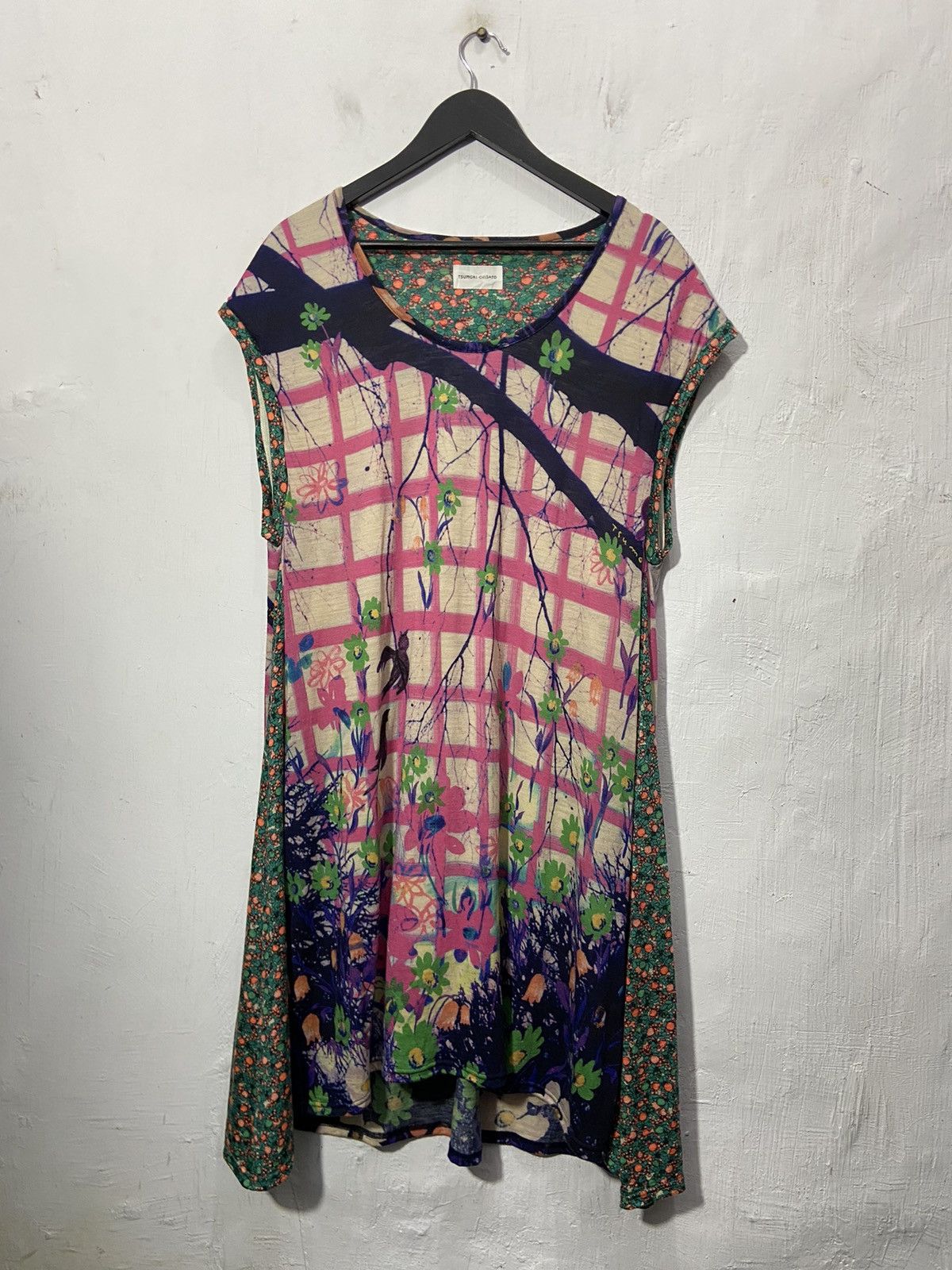 Tsumori Chisato Dress Floral Night OverPrint 