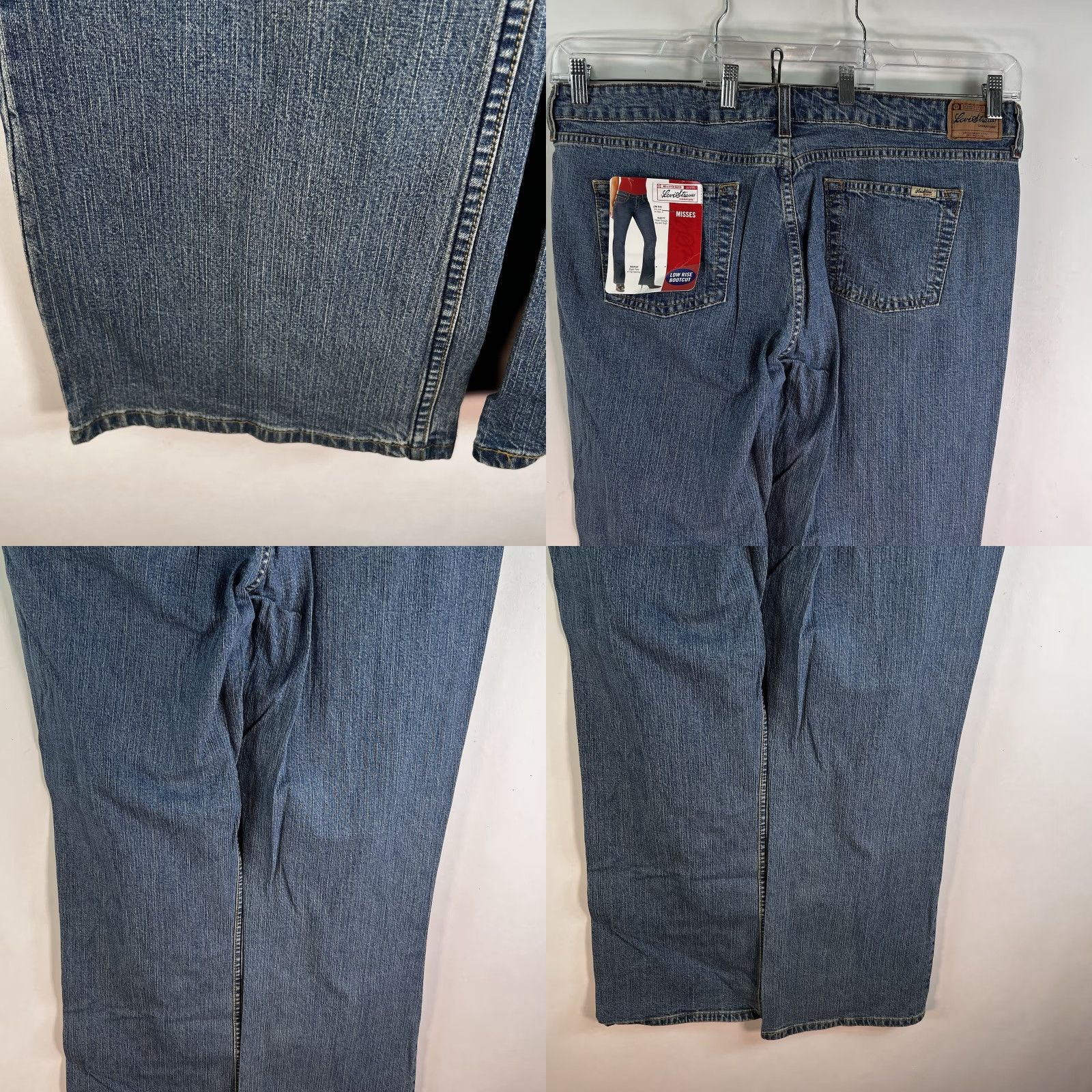 Levi's VINTAGE Levi's Signature Boot Cut Denim Jeans Women's 16M 32 Inseam Blue 41 Waist NWT Jeans Size 38" / US 16 / IT 52 - 8 Thumbnail