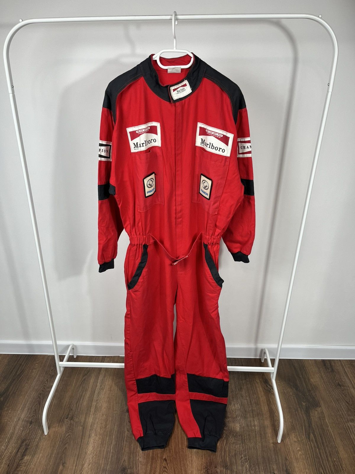 Marlboro Vintage Marlboro Racing Suit Coveralls Red Mazda Workwear Size US L / EU 52-54 / 3 - 1 Thumbnail