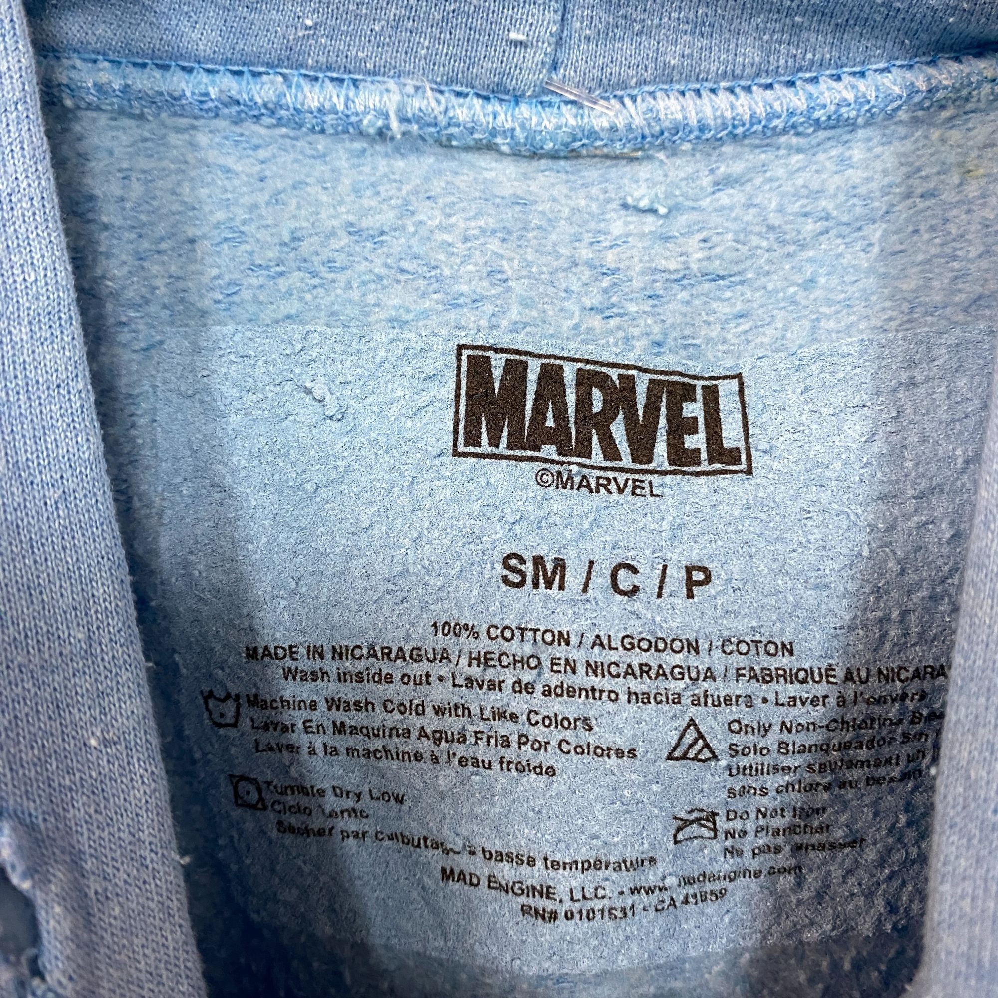 Marvel Comics Marvel's Spiderman With Great Power flower hoodie size SM Size US S / EU 44-46 / 1 - 5 Thumbnail