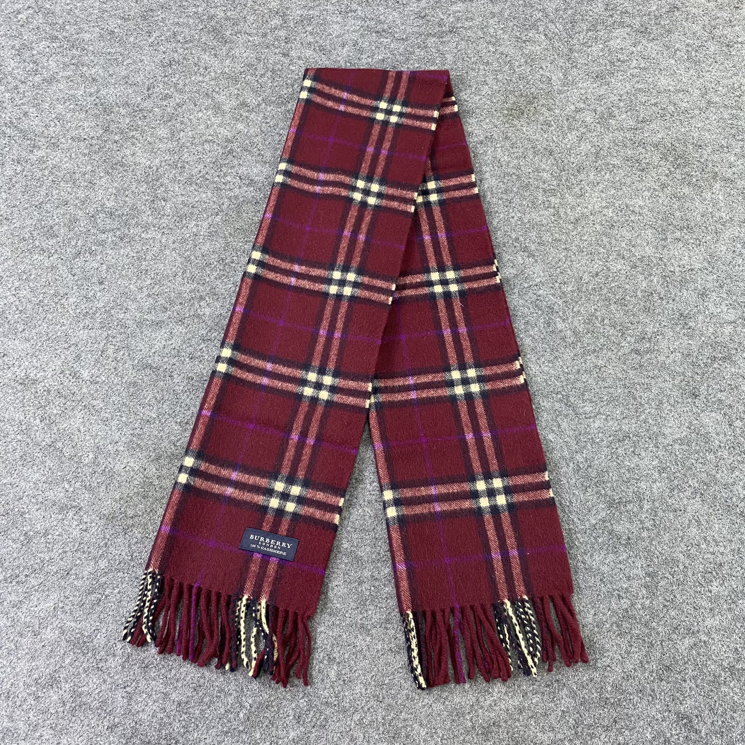 Burberry Burberry Cashmere Scarf / Muffler / Neckwear - T1312 Size ONE SIZE - 4 Thumbnail