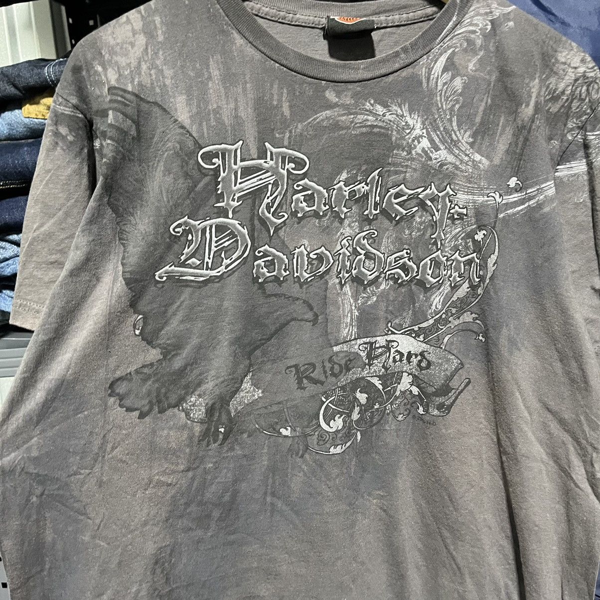 Affliction × Harley Davidson × Vintage CRAZY VINTAGE HARLEY DAVIDSOM Y2K GRUNGE GOTH TEE SHIRT Size US M / EU 48-50 / 2 - 4 Thumbnail