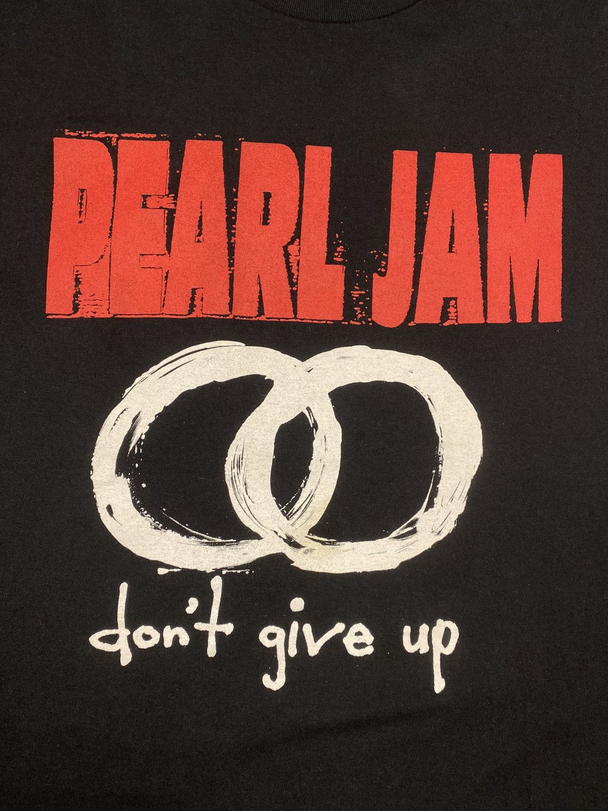 Band Tees Pearl Jam Tour 2022 Black Don't Give Up Crew Neck T Shirt Size US L / EU 52-54 / 3 - 6 Thumbnail