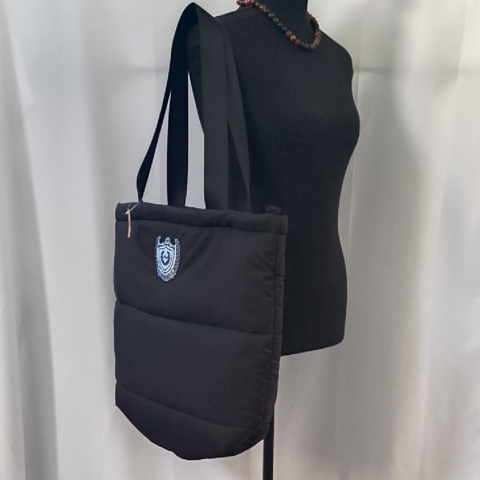 Victoria's Secret New With Tags Pink Black Quilted Tote Bag Size ONE SIZE - 7 Thumbnail
