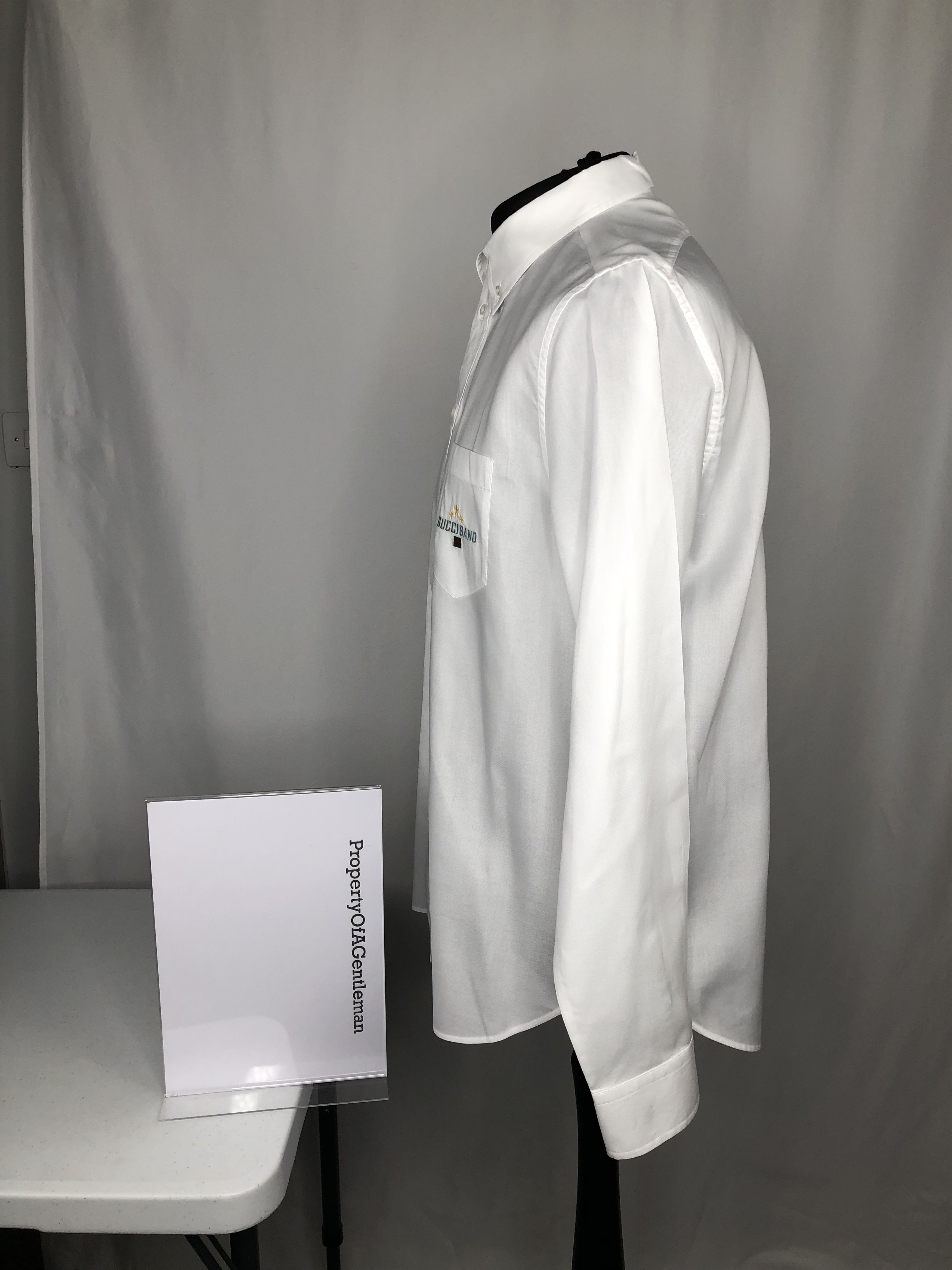 Gucci Gucci Band Cotton Shirt Size US L / EU 52-54 / 3 - 4 Thumbnail