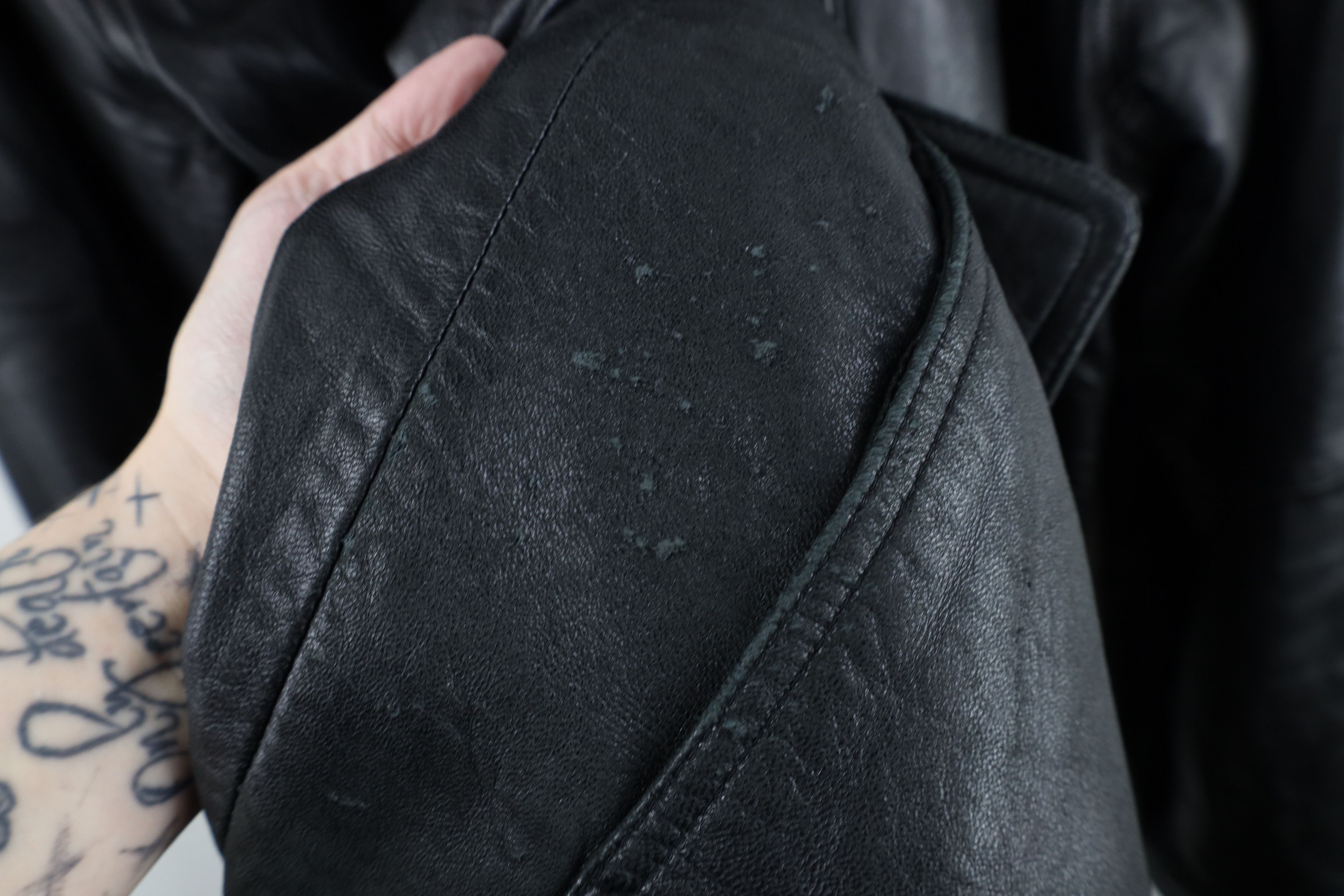 Jos. A. Bank Vintage Jos A Bank Quilted Leather Full Zip Jacket Black Size US L / EU 52-54 / 3 - 13 Thumbnail