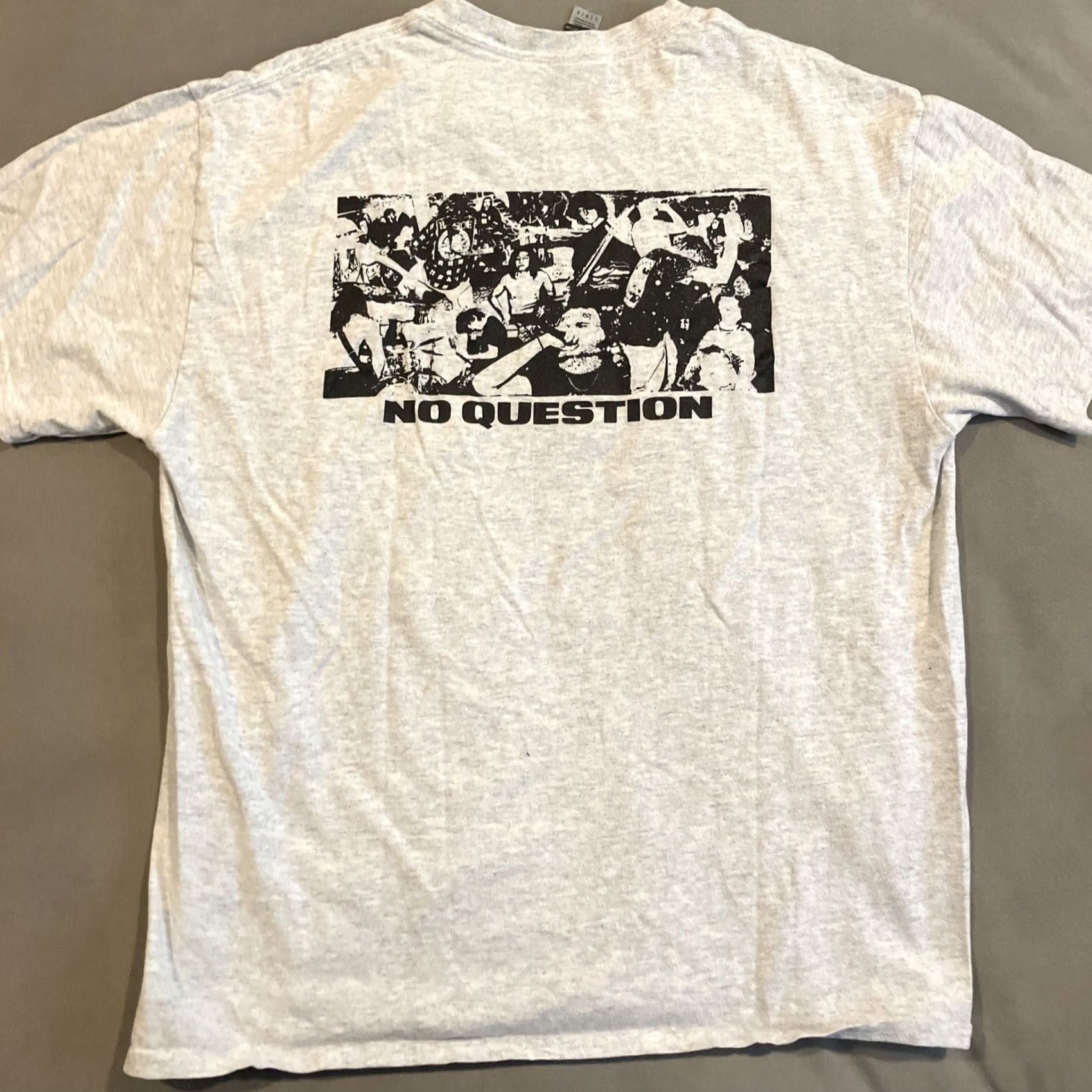 Gildan VINTAGE Rare - PINK MIST BAND - No Question - Double Sided T Shirt - Heavy Metal - Large Mens Shirt Size US L / EU 52-54 / 3 - 4 Thumbnail