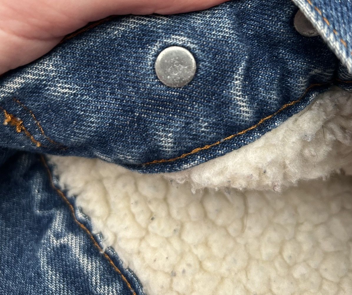 Levi's × Vintage Vintage 80’s Levi’s Sherpa Lined Denim Jacket Made In USA Size US L / EU 52-54 / 3 - 9 Thumbnail