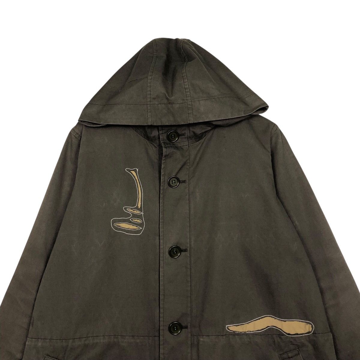 Issey Miyake 📌Vintage Parka Jacket Patch Work Design Plantation Japan Size US M / EU 48-50 / 2 - 4 Thumbnail