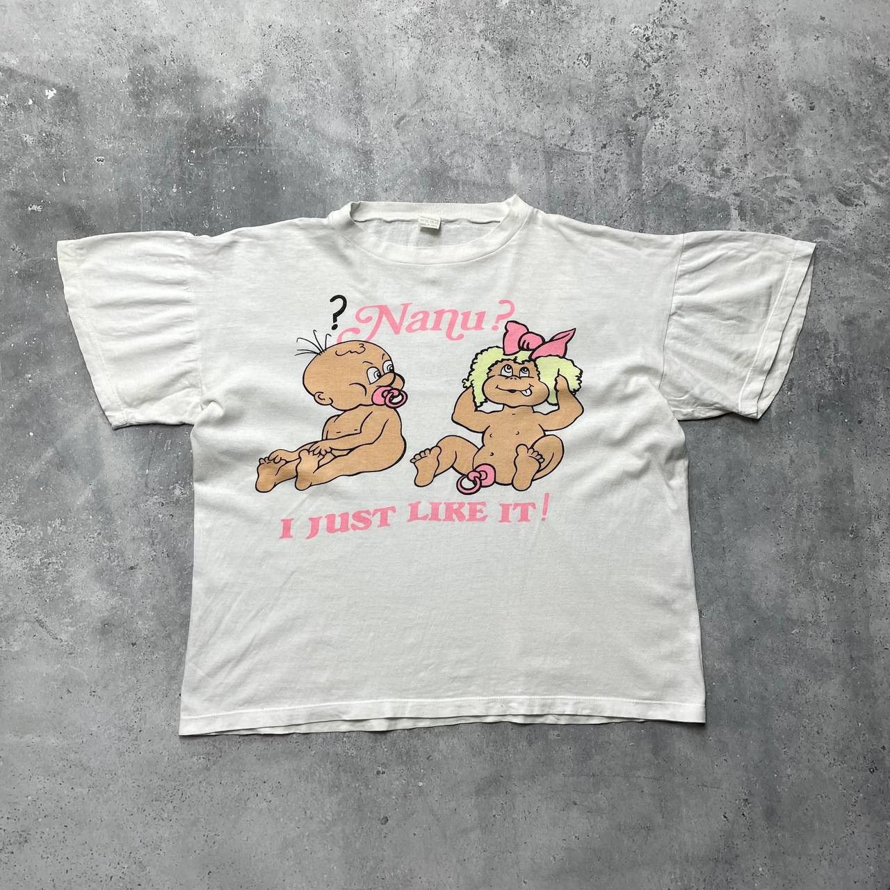 Vintage Vintage 90s Quote Nanu Sex Education Humor Boxy Fit T Shirt Size US M / EU 48-50 / 2 - 1 Thumbnail
