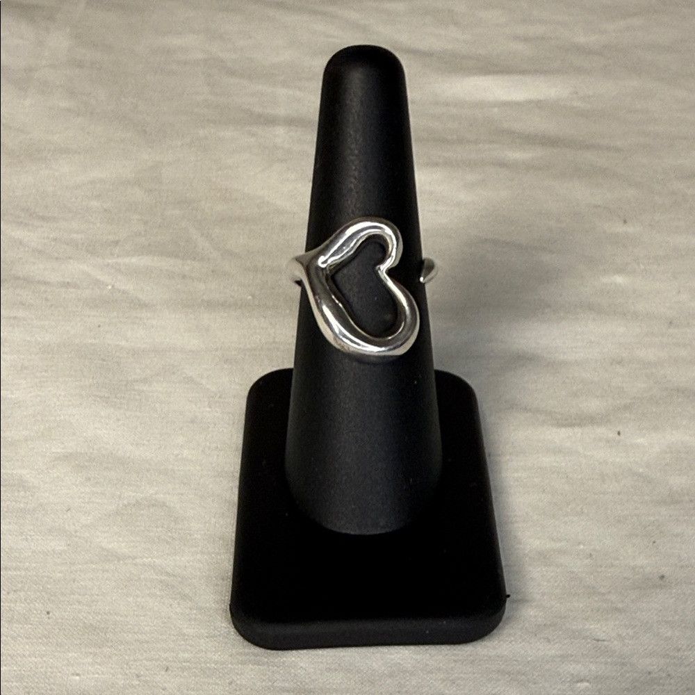 Tiffany & Co. Tiffany & Co. Elsa Peretti Open Heart Ring | Sterling Silve Size ONE SIZE - 1 Thumbnail