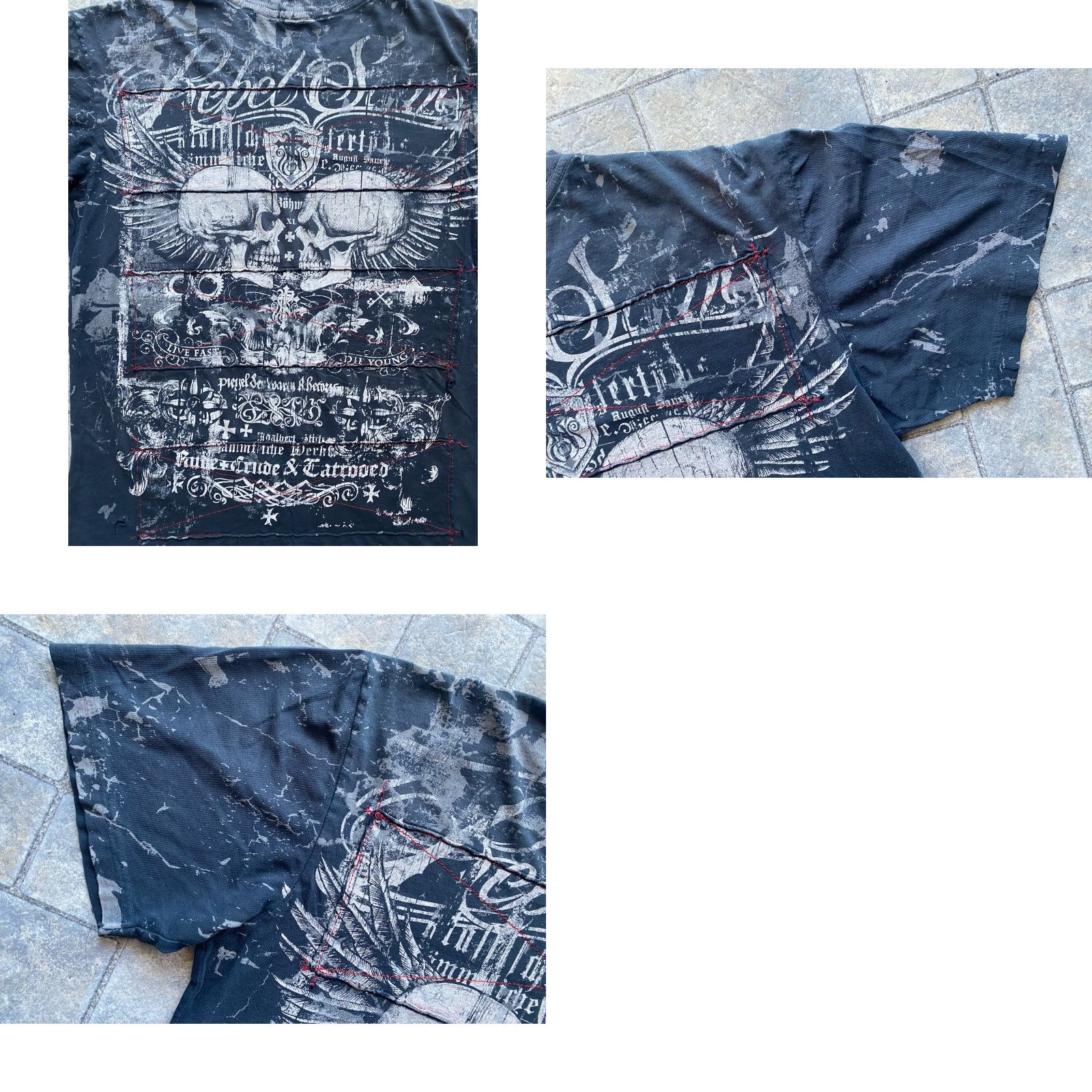 Affliction Rebel Saints T-Shirt Men’s Large Multicolor Skull Y2K Short Sleeve Affliction Rebel Saints Brand Size US L / EU 52-54 / 3 - 10 Thumbnail