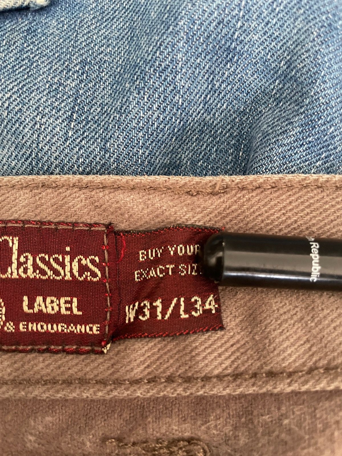 Marlboro Classics Vintage Marlboro Classics heavy denim workwear pants Size US 31 - 12 Thumbnail