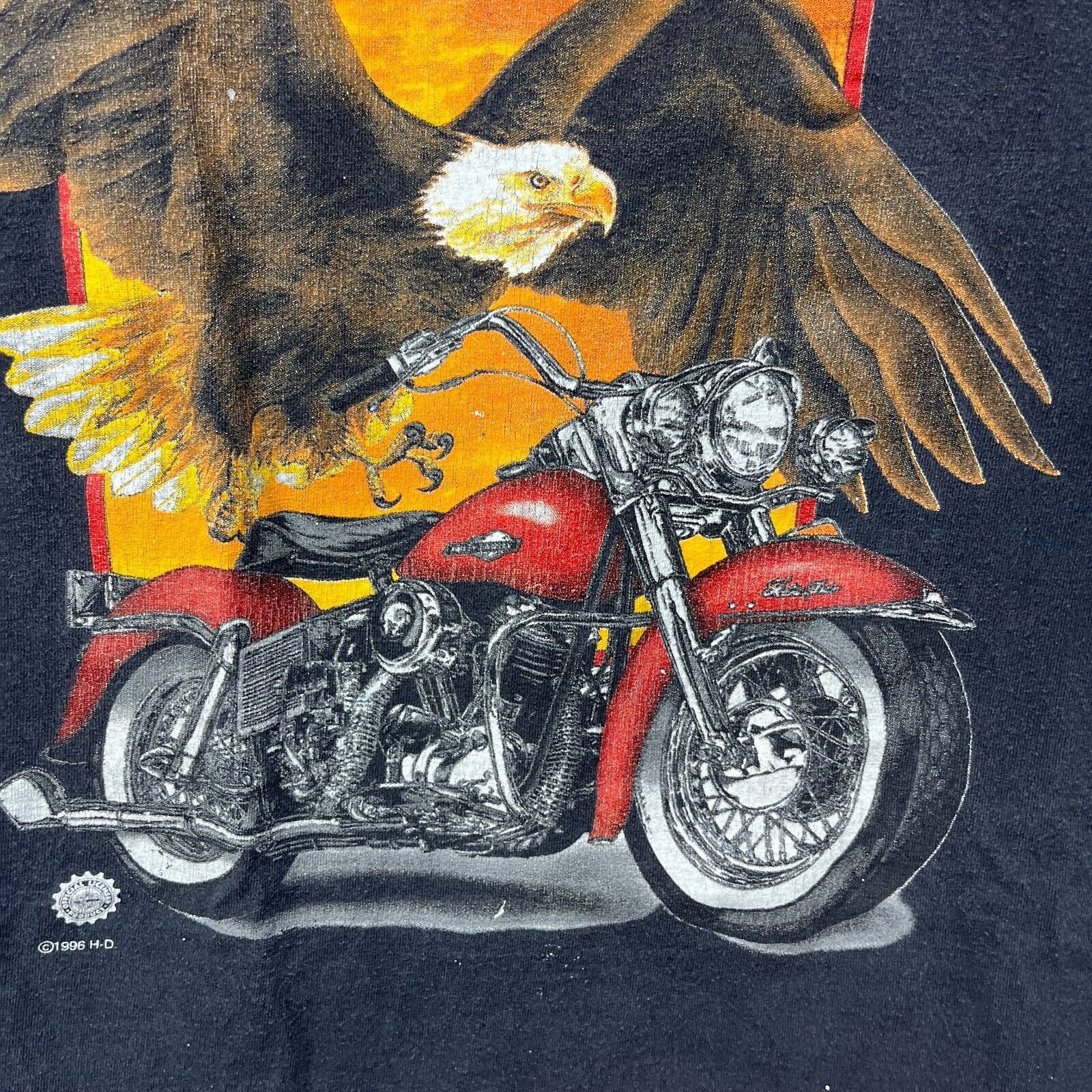 Vintage Vintage 90s Harley Davidson Eagle Single Stitch USA Large Size US L / EU 52-54 / 3 - 10 Thumbnail