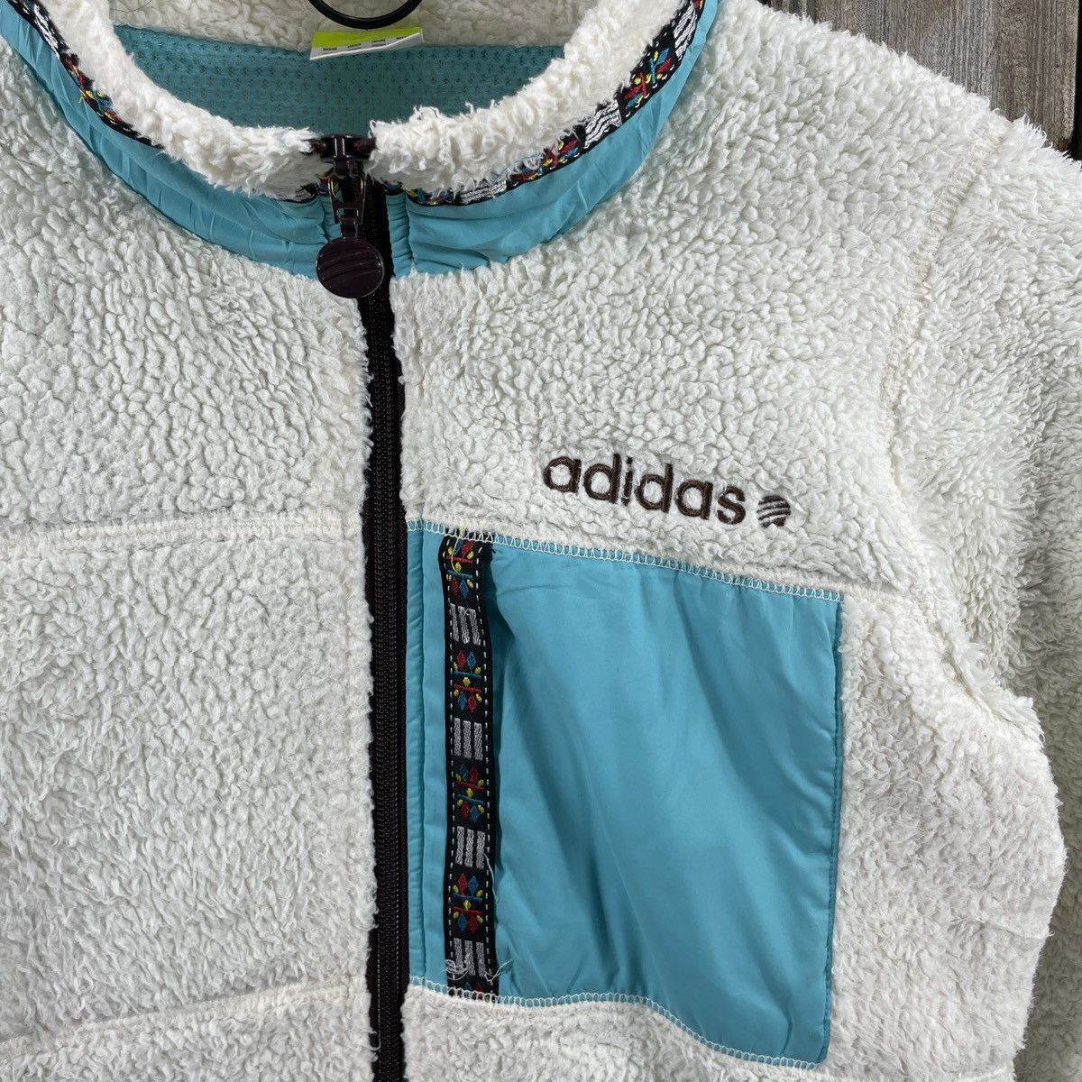 Adidas × Vintage Vintage Adidas Fleece Jacket Size M / US 6-8 / IT 42-44 - 3 Thumbnail
