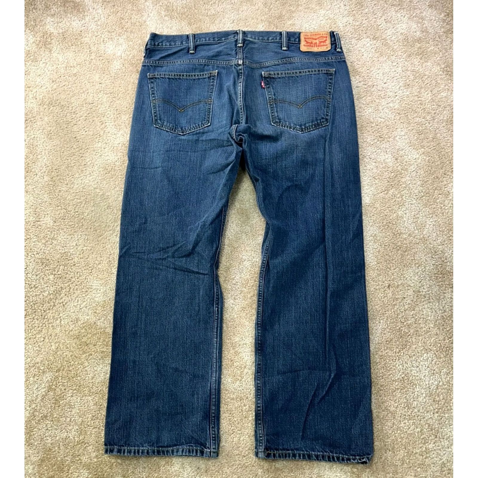 Levi's VINTAGE Levi's 569 Loose Straight Jeans Mens 40x32 Blue Denim Baggy Relaxed 90s Grunge Jeans Mens Size US 40 / EU 56 - 4 Thumbnail