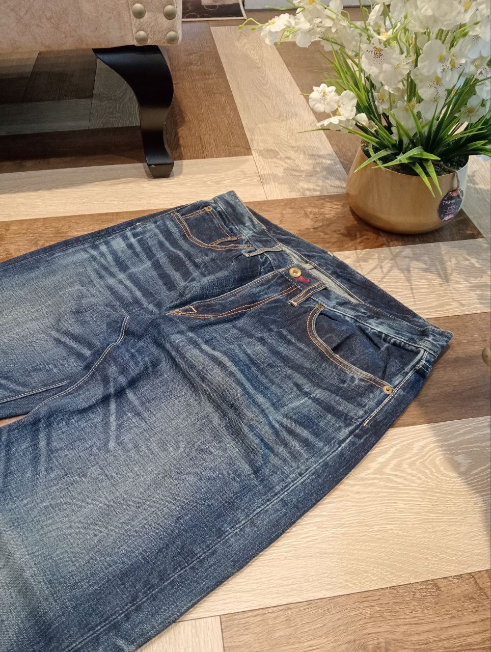 Eternal ETERNAL JAPAN DRAGON BLUE DENIM SUKAJAN PANTS Size US 34 / EU 50 - 5 Thumbnail