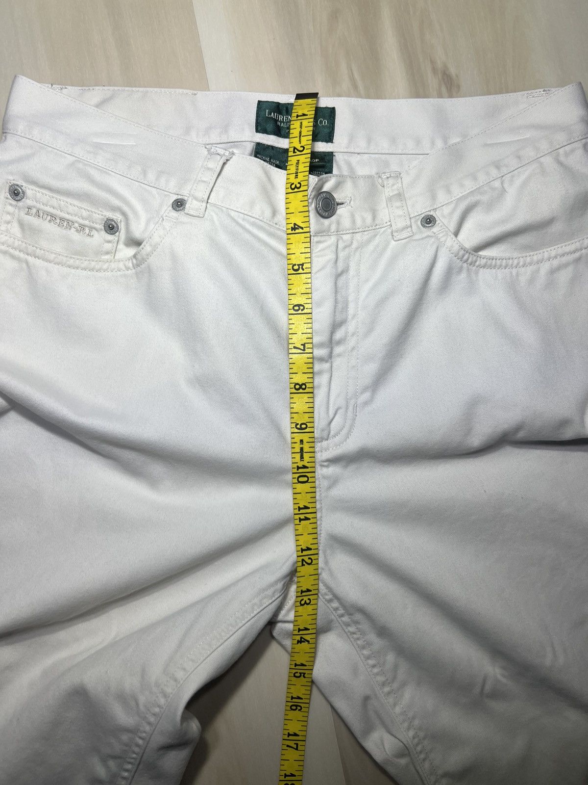 Denim & Supply Ralph Lauren × Polo Ralph Lauren × Ralph Lauren Lauren Jeans Co Ralph Lauren White Capri Pants Petite Sz 10P Size 32" / US 10 / IT 46 - 9 Thumbnail