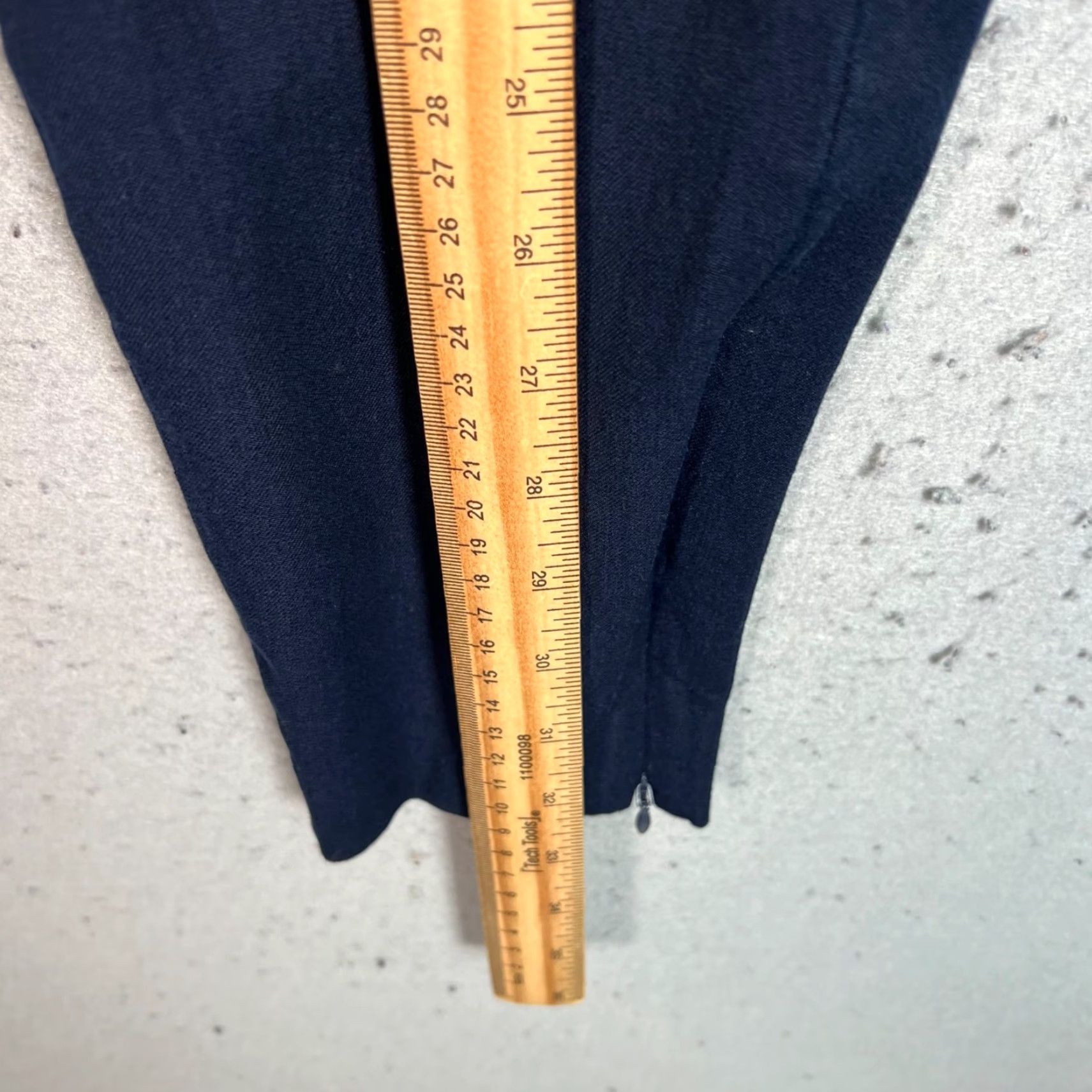 Banana Republic Banana Republic Sloan Fit Blue Pants Women Size 6 Viscose Cotton Blend Ankle Zip Size 28" / US 6 / IT 42 - 6 Thumbnail