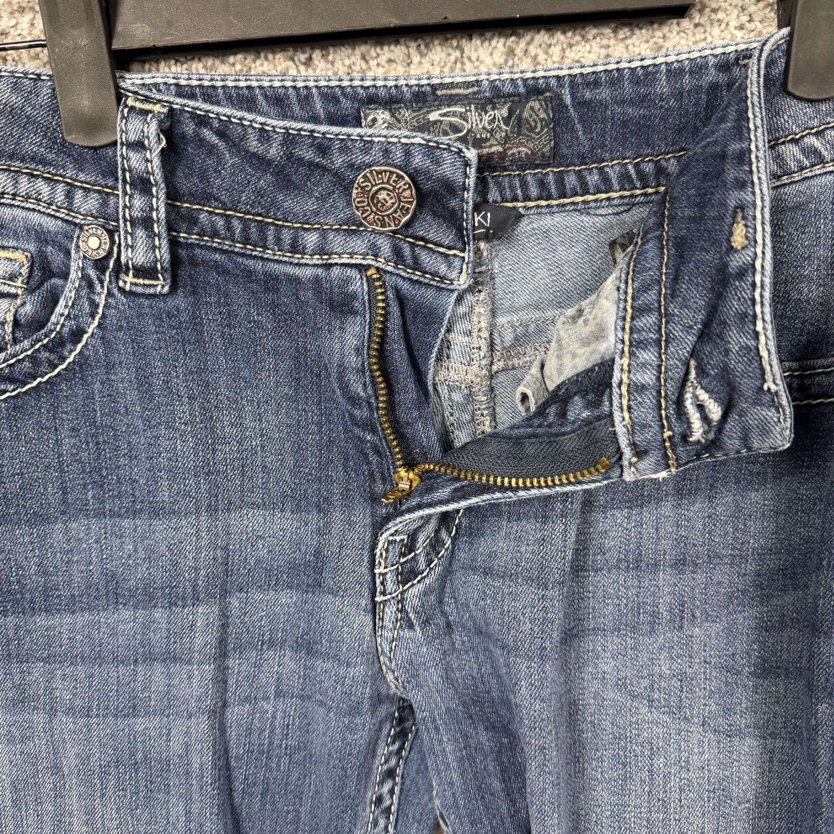 Silver Jeans Co. Silver Jeans Co Suki Bootcut Jeans Womens 30x29.5 Blue Stretch Denim Y2K Western Size 30" / US 8 / IT 44 - 6 Thumbnail