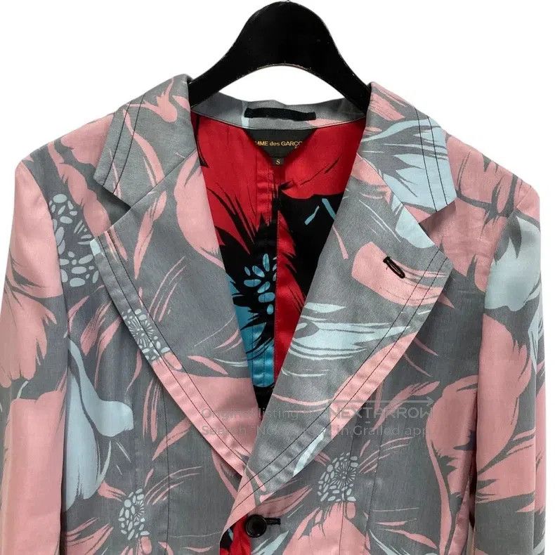 Comme des Garcons Comme des Garcons Floral crepe coat Size S / US 4 / IT 40 - 4 Thumbnail