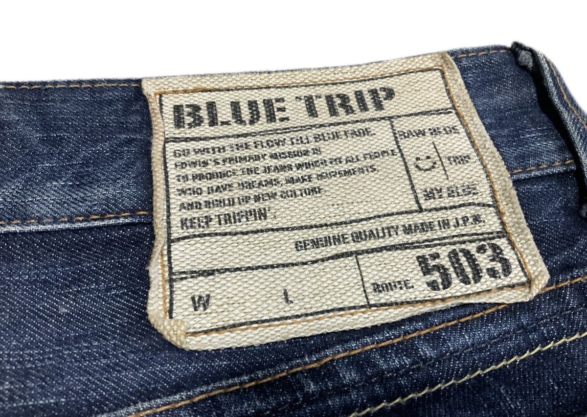 If Six Was Nine × Japanese Brand 🔥Sick Y2K Edwin 503 Flare Denim Distressed Faded Size US 36 / EU 52 - 8 Thumbnail