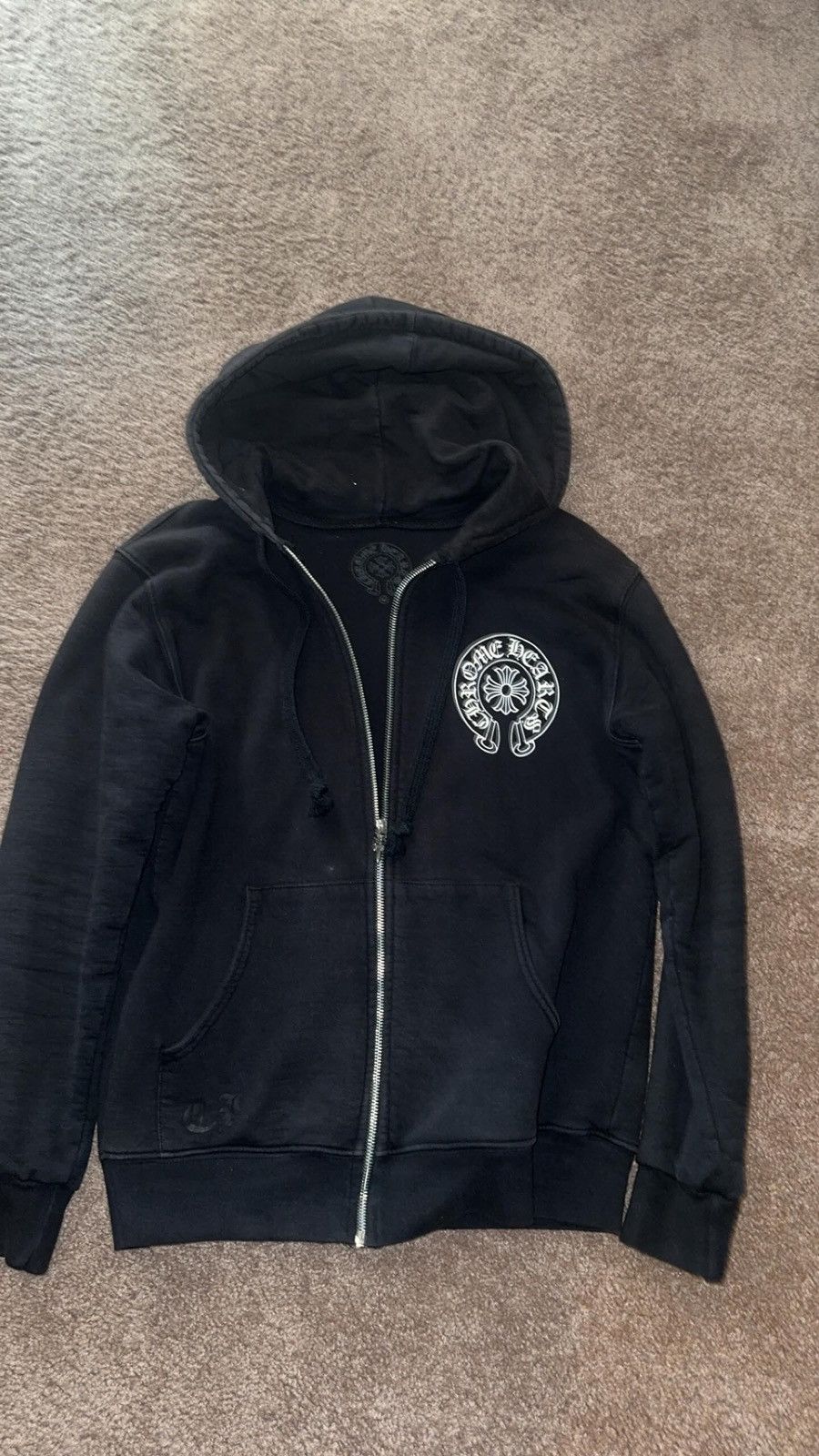image of Chrome Hearts Jacket in Black, Men's (Size Medium)