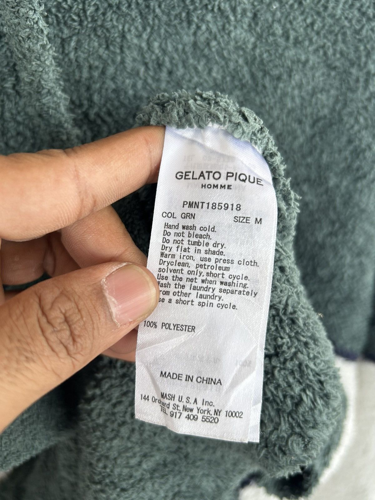 Japanese Brand Gelato Pique Homme Japan Vintage Hoodie Spellout Green Size US XL / EU 56 / 4 - 5 Thumbnail