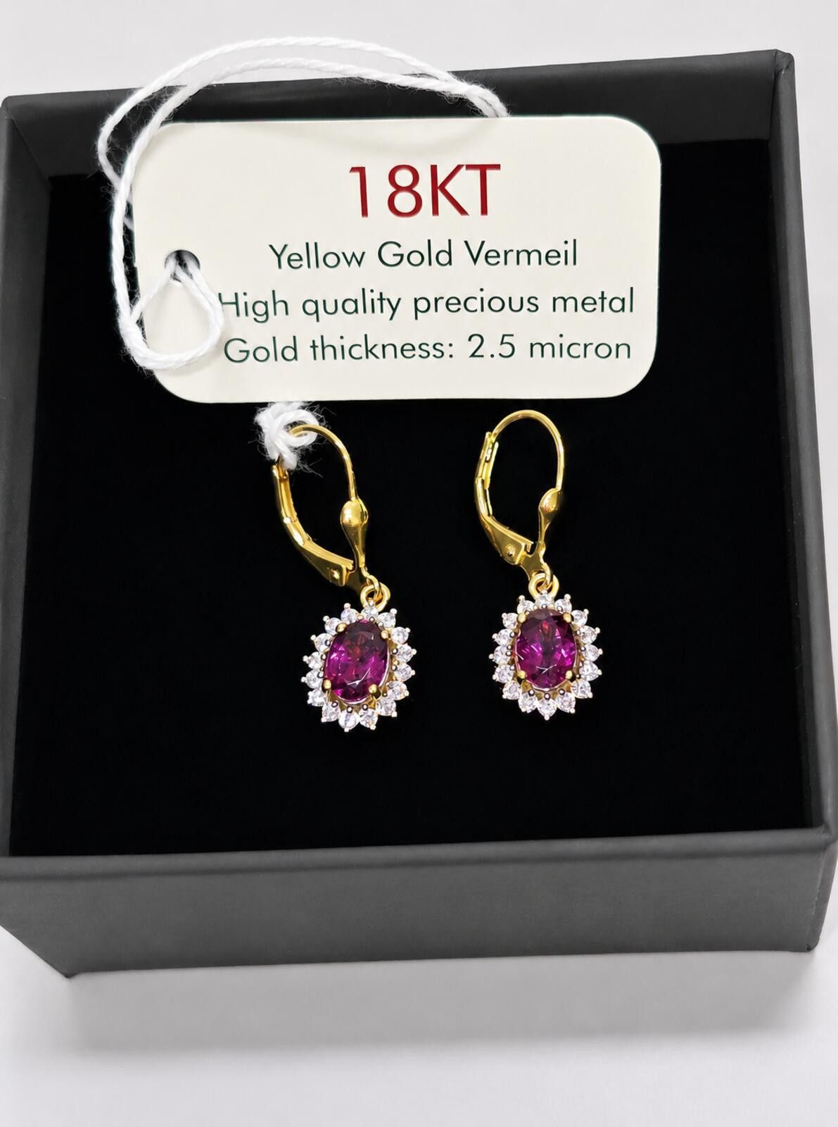 Genetic Manipulation Shinichiro Kuriya 2.26tcwEmber Purple Garnet with Moissanite 18kt Gold Vermeil Size ONE SIZE - 2 Thumbnail