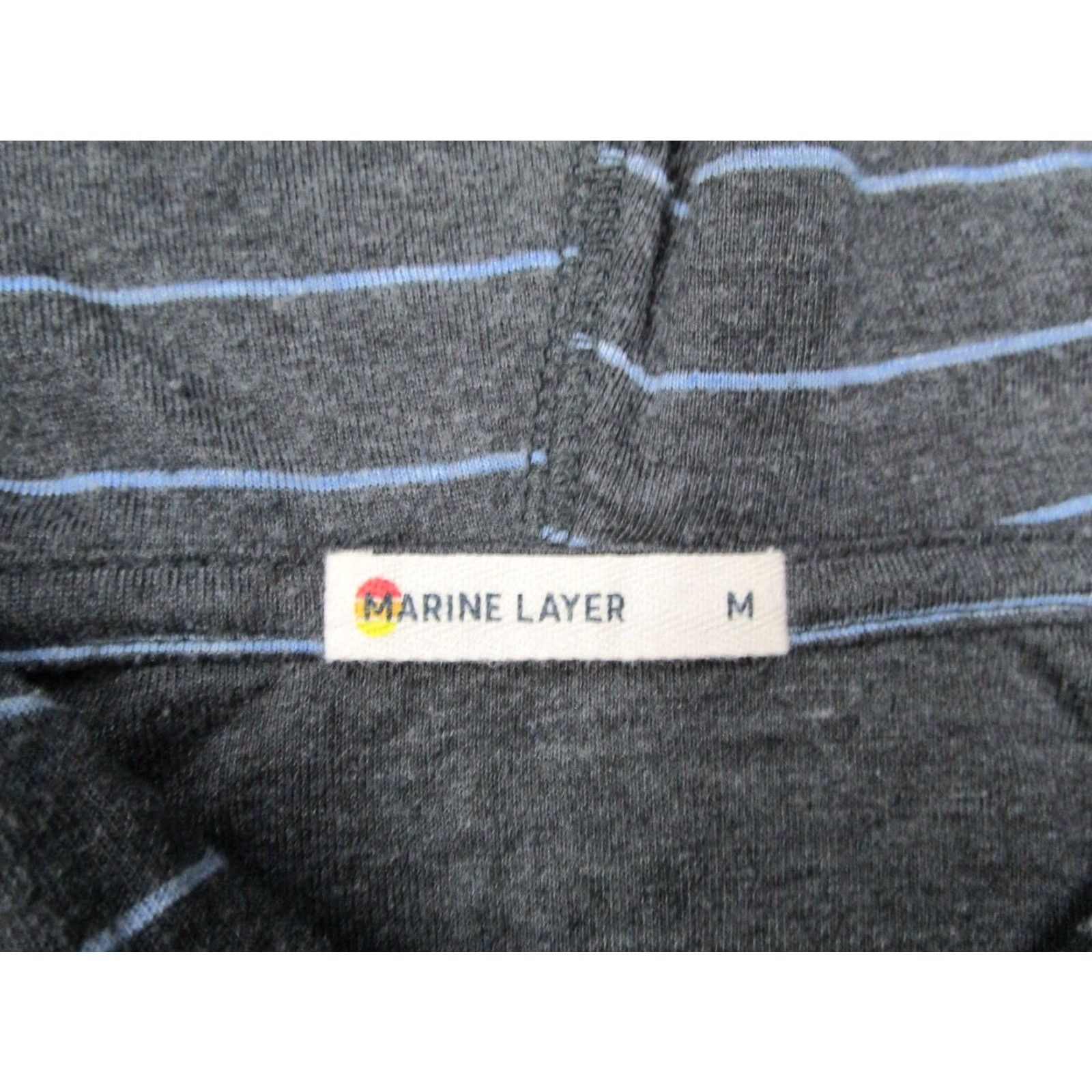 Marine Layer Marine Layer Hoodie Mens Medium Gray Double Knit Long Sleeve Pullover Beach Work Shirt Size US M / EU 48-50 / 2 - 3 Thumbnail