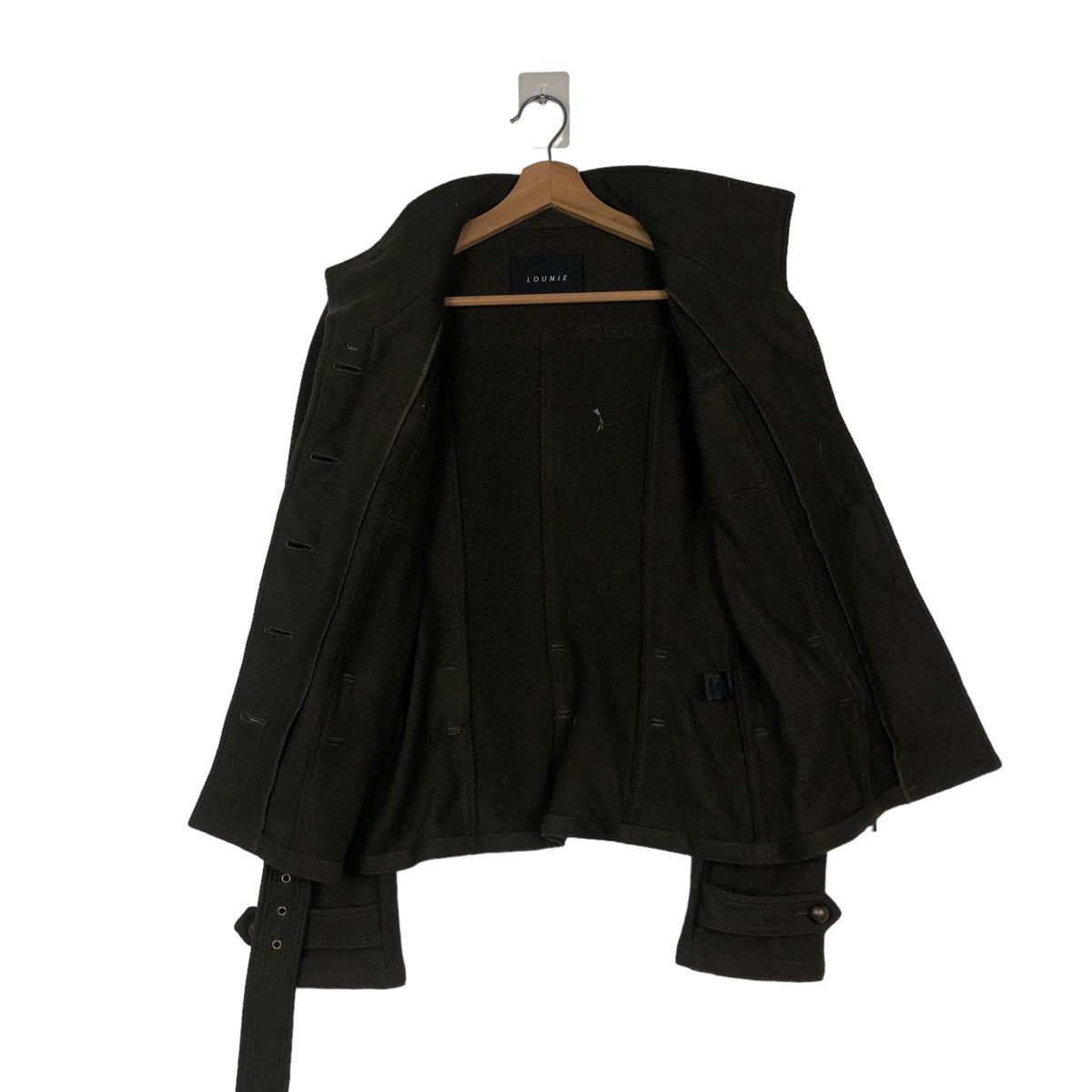 Japanese Brand Cropped Biker Jacket Wool Lounie Japan Bondage Issey Miyake Size M / US 6-8 / IT 42-44 - 13 Thumbnail