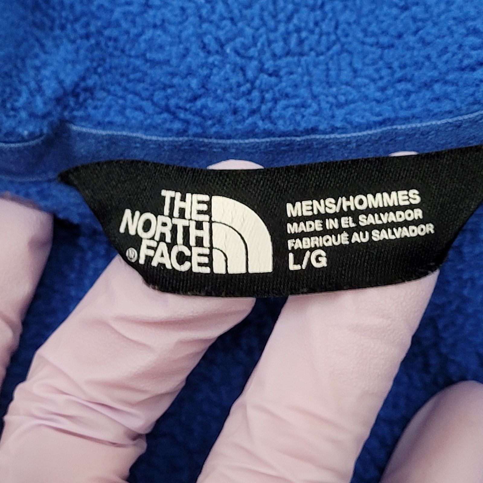 The North Face VTG North-Face Fuzzy Fleece Zip Jacket Large 23x26 Blue Y2K Size US L / EU 52-54 / 3 - 12 Thumbnail