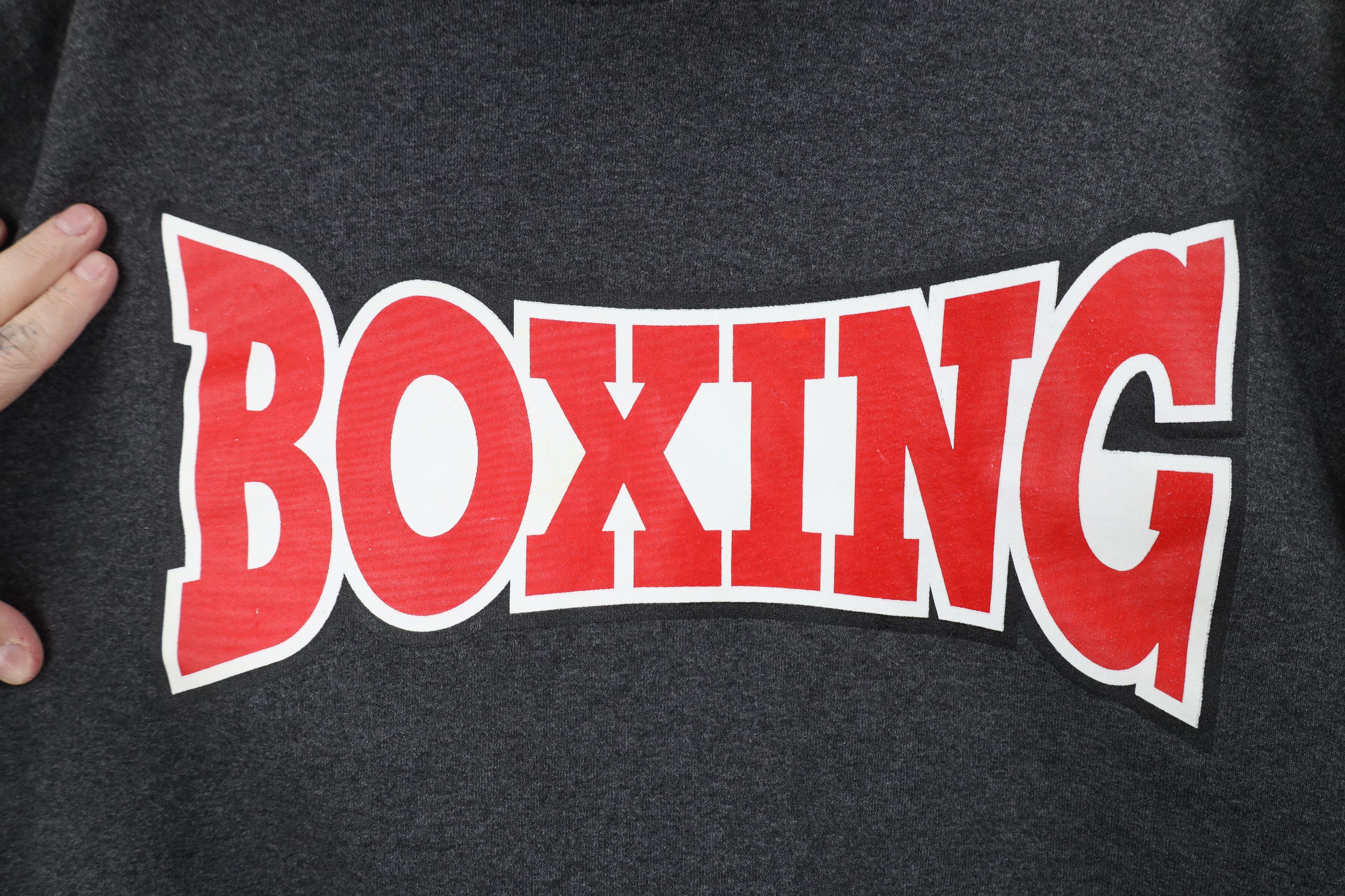 Champion Vintage Champion Boxing Hoodie Sweatshirt Heather Gray Size US L / EU 52-54 / 3 - 7 Thumbnail