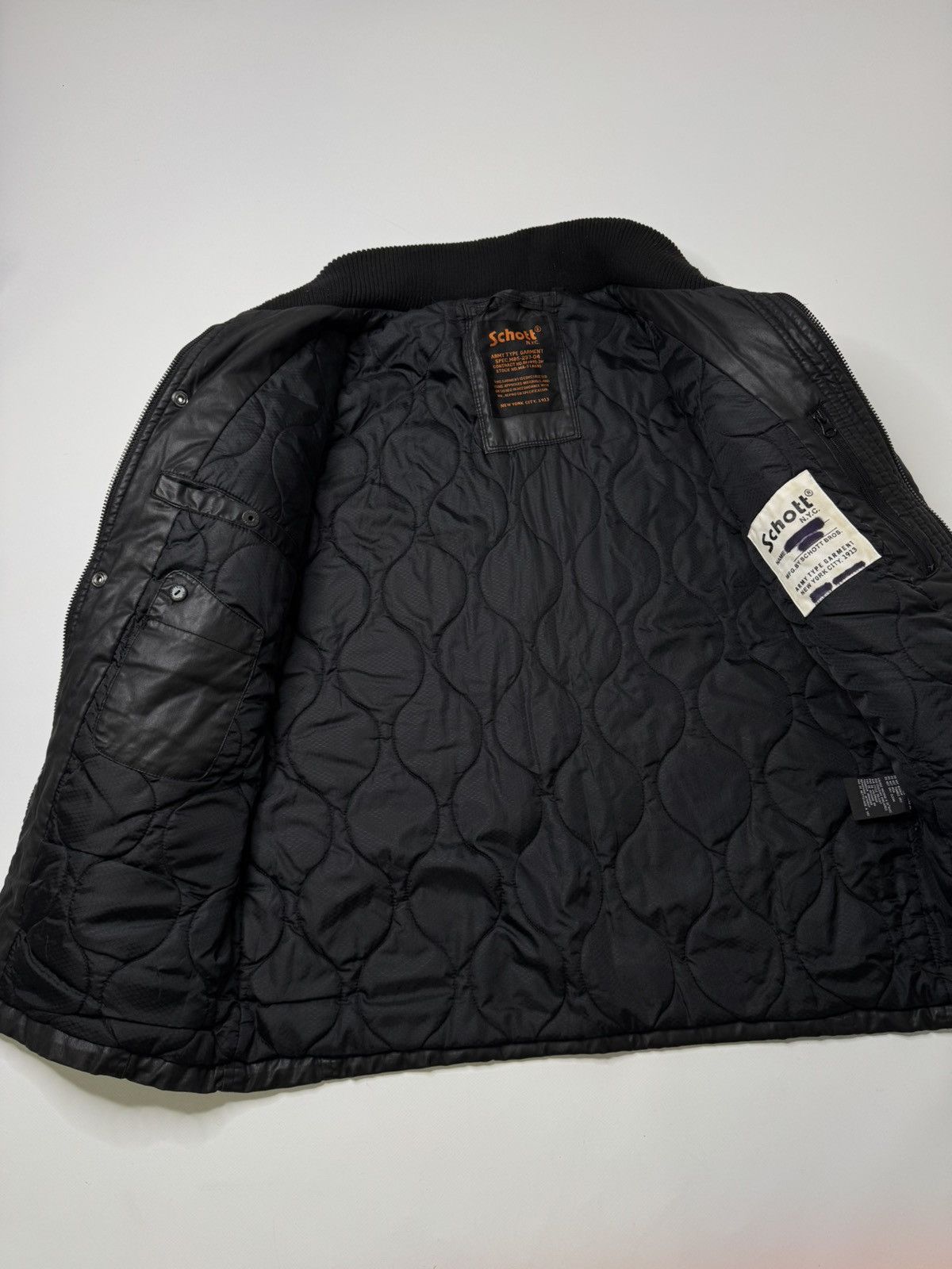 Schott Vintage rare Schott USA Waxed Parka coat 90s 00s barbour old Size US XL / EU 56 / 4 - 8 Thumbnail