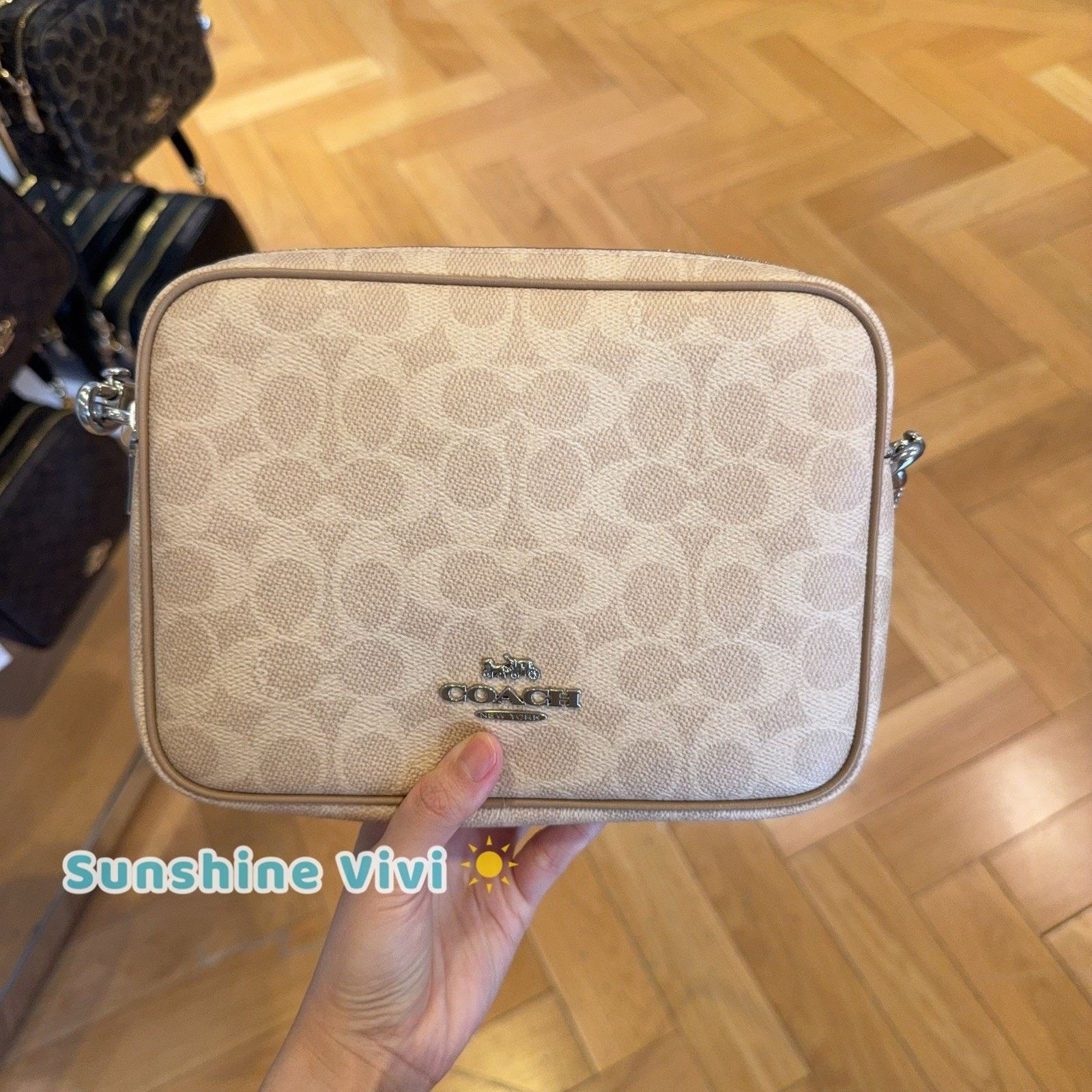 Coach NWT Coach Carey Crossbody Bag Leather CEK66 Sand/Taupe Size ONE SIZE - 1 Thumbnail