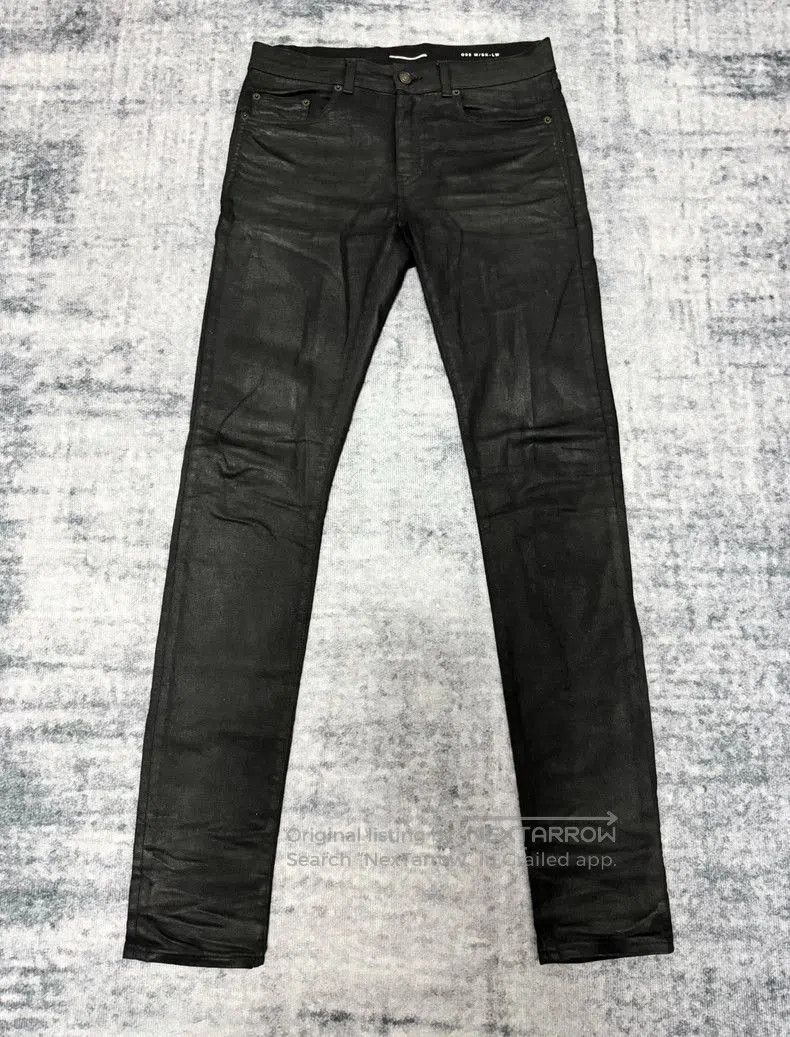 Saint Laurent Paris saint laurent waxed denim pants size 30. Size US 30 / EU 46 - 1 Thumbnail