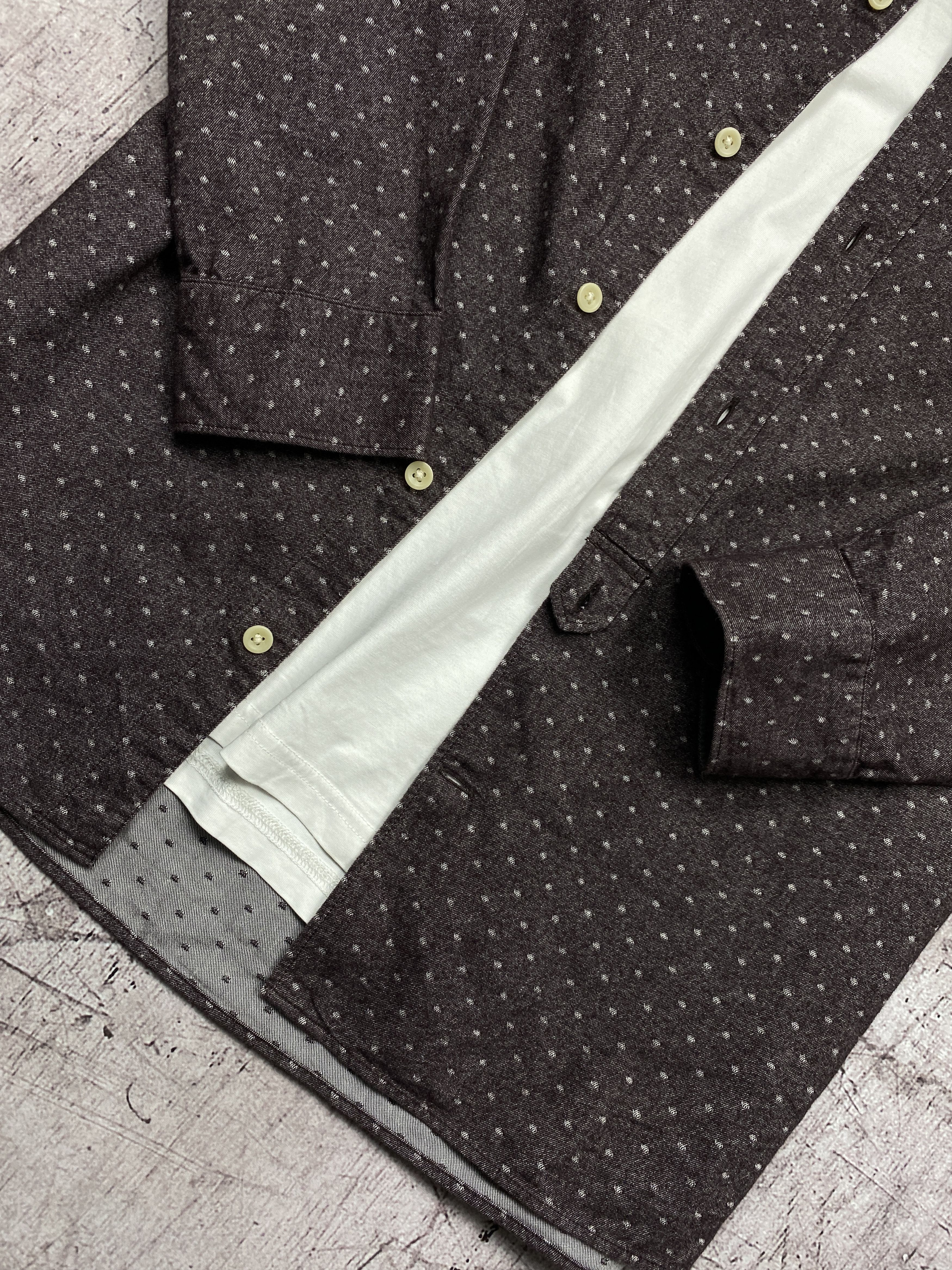 Allsaints × Flannel Allsaints Flannel Vintage Cresco Mens Long Sleeve Shirt Size US S / EU 44-46 / 1 - 3 Thumbnail