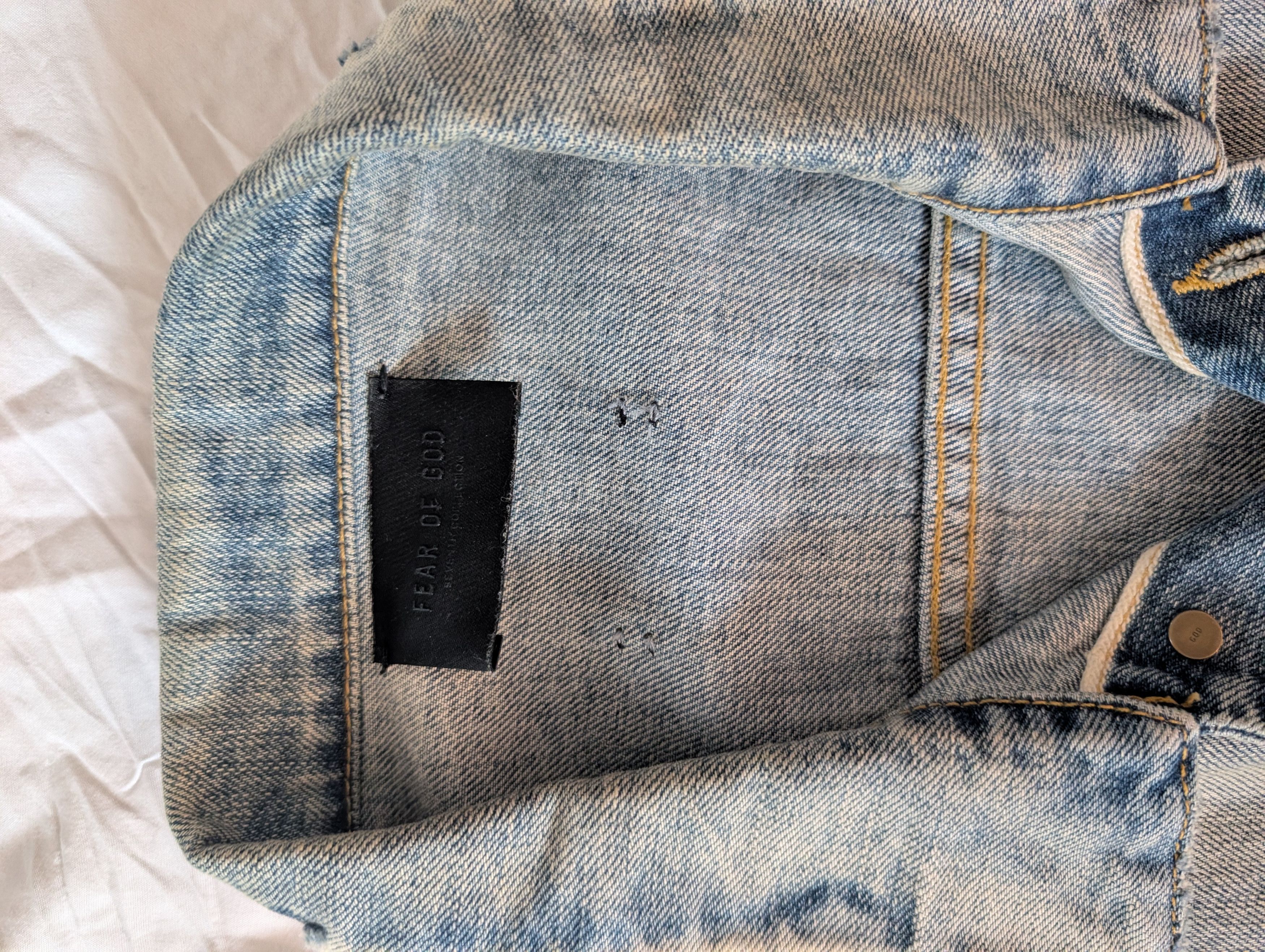 Fear of God Fear of God 7th collection denim trucker jacket Size US M / EU 48-50 / 2 - 2 Thumbnail