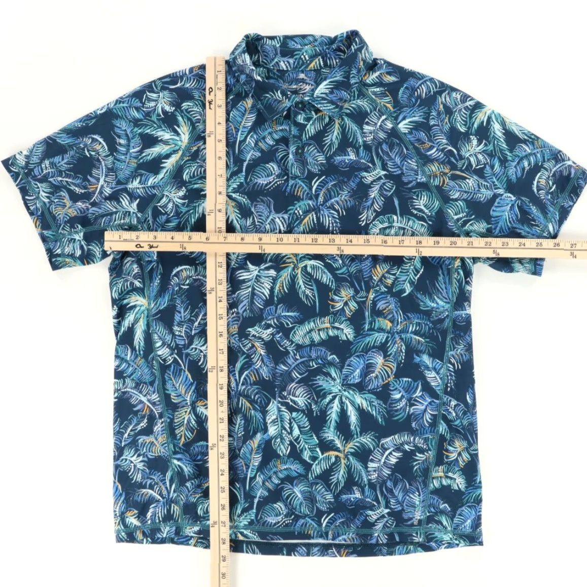 Tommy Bahama Tommy Bahama Island Active Canopy Fronds Stretch Polo Shirt Navy Blue Men's L Size US L / EU 52-54 / 3 - 3 Thumbnail