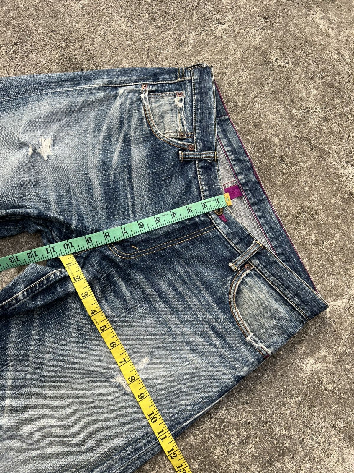 Levi's 💥Baggy💥Vintage Levi’s 503 Distressed Mud Wash Jean Size US 35 - 4 Thumbnail