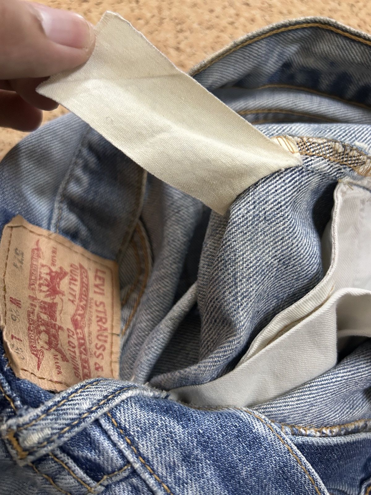 Levi's × Levi's Vintage Clothing × Vintage Vintage LEVI STRAUSS & CO 577 Trashed Distressed Denim Size US 28 / EU 44 - 14 Thumbnail