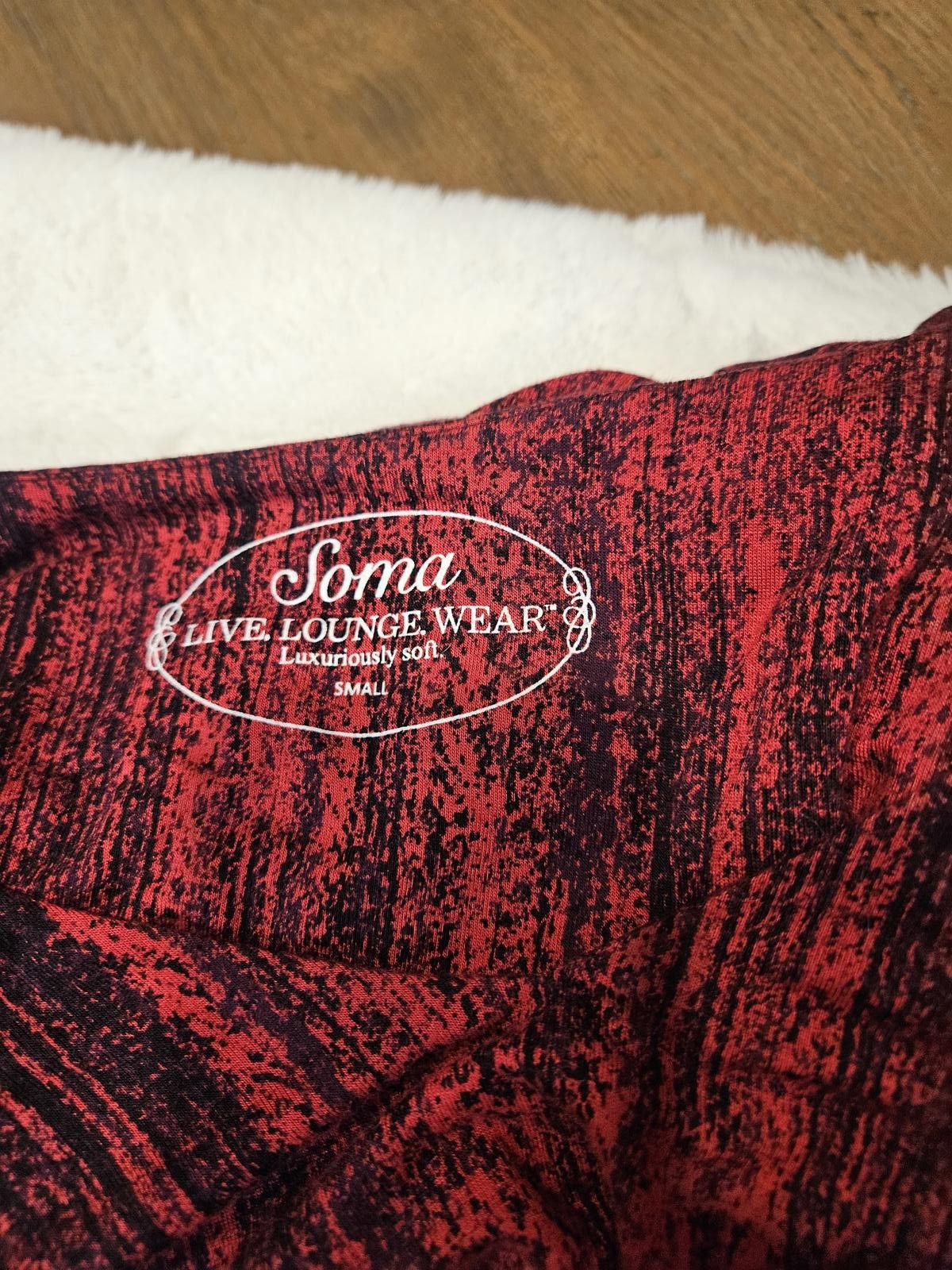 Scotch & Soda Soma Soft Red Lounge Wear Dress #408 Size S / US 4 / IT 40 - 6 Thumbnail
