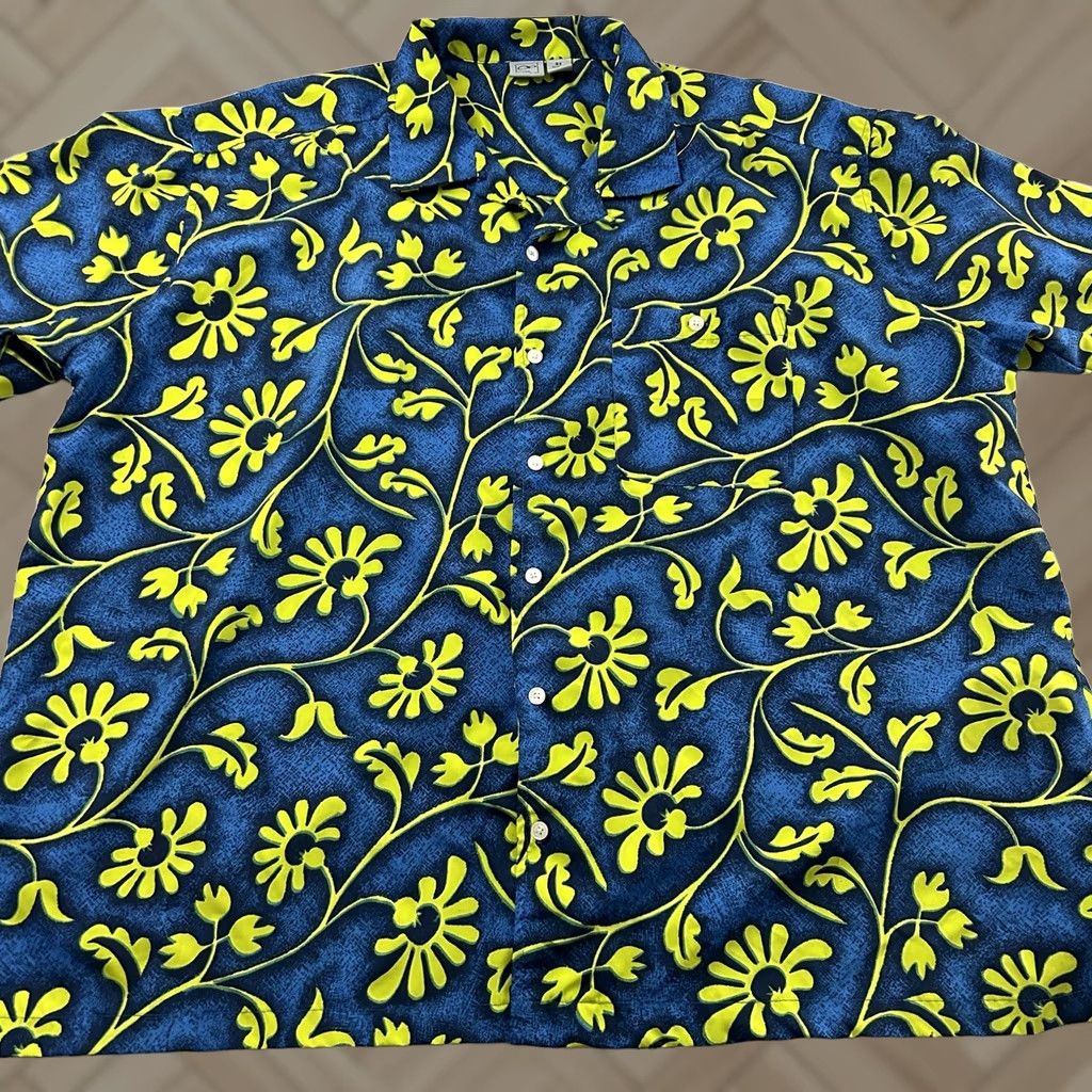 Ocean Pacific Vintage Ocean Pacific Short Sleeve Hawaiian Button-Up Shirt Men's 4X Blue OP Hawaiian Shirt Mens 4X Blue Size US XXL / EU 58 / 5 - 1 Thumbnail