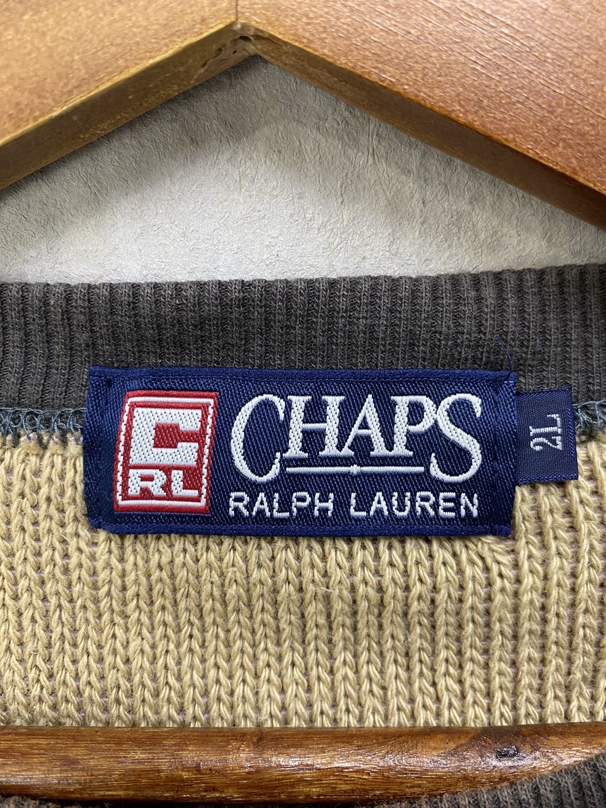 Chaps Ralph Lauren Vintage Chaps Ralph Lauren Sweatshirt Dark Gray Knit Boxy 2L Size US L / EU 52-54 / 3 - 7 Thumbnail