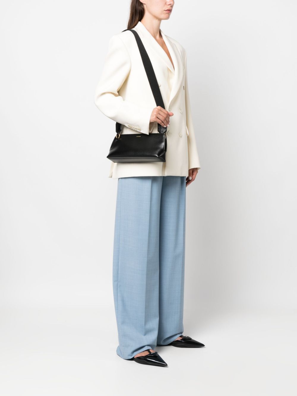 Jil Sander o1loc1c1124 Size: OS/Small Goji Leather in Black Size ONE SIZE - 3 Thumbnail