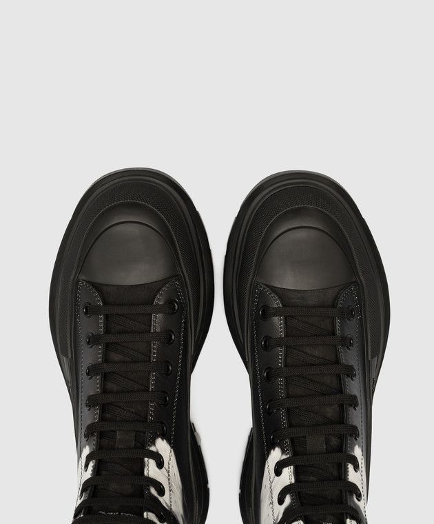 Alexander McQueen o1y1024 Ankle Boots in Black Size US 10.5 / EU 43-44 - 4 Thumbnail